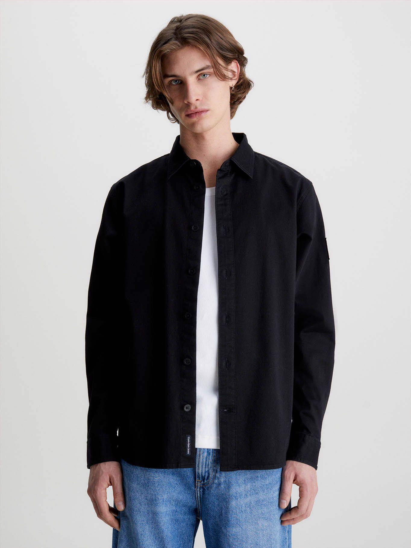Camisa Monologo Badge Relaxed Negro Calvin Klein-0