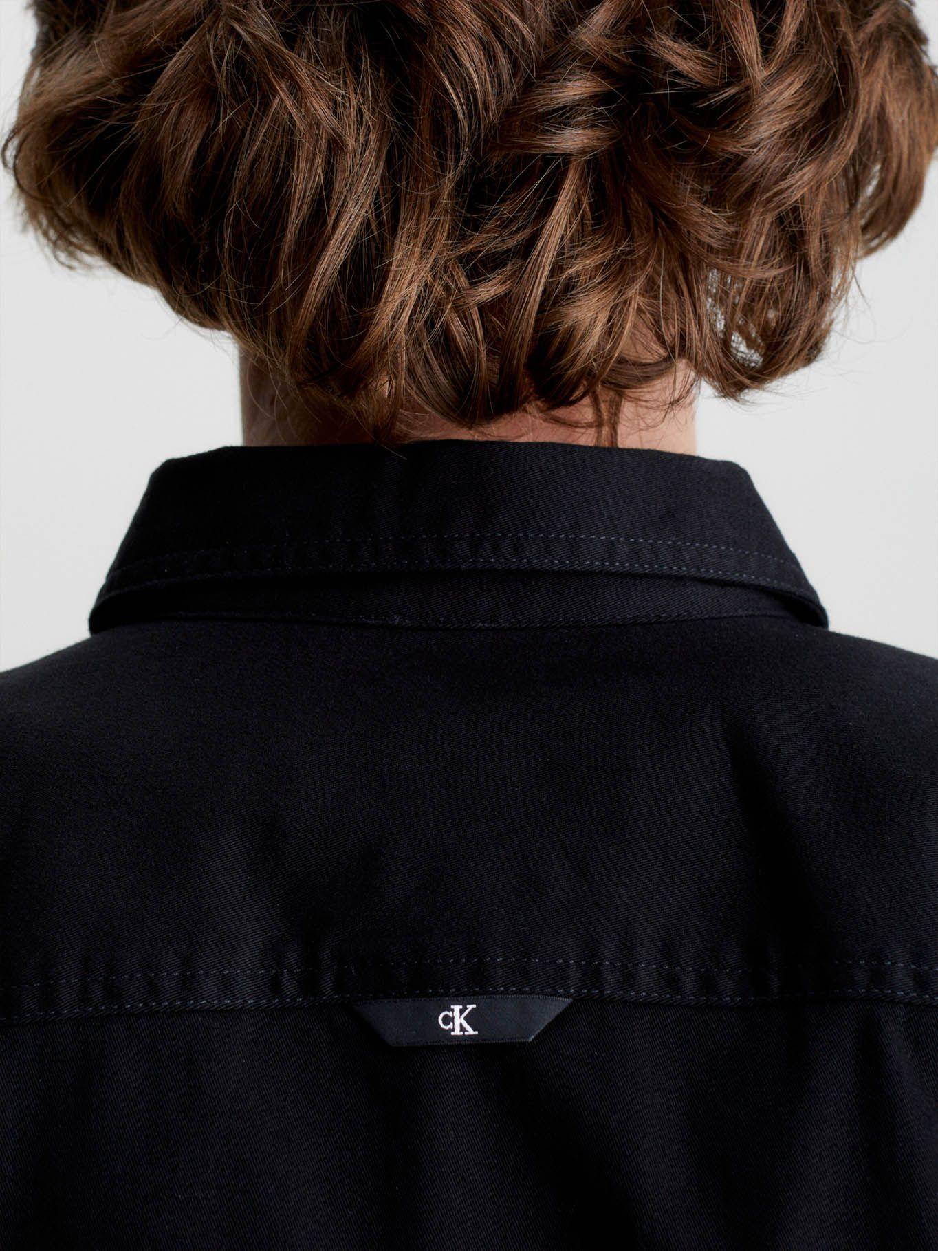 Camisa Monologo Badge Relaxed Negro Calvin Klein-3