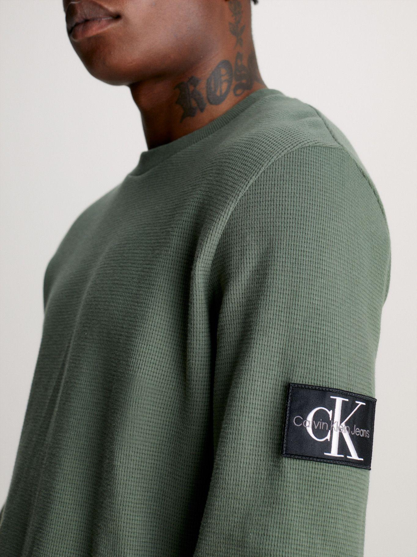 Polera Ls Waffle Verde Calvin Klein-3