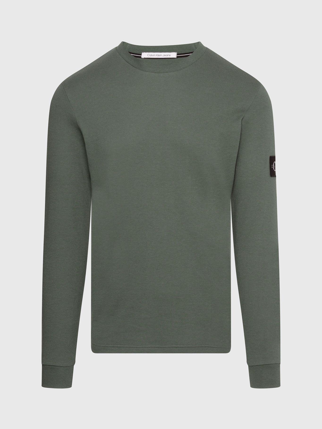 Polera Ls Waffle Verde Calvin Klein-4