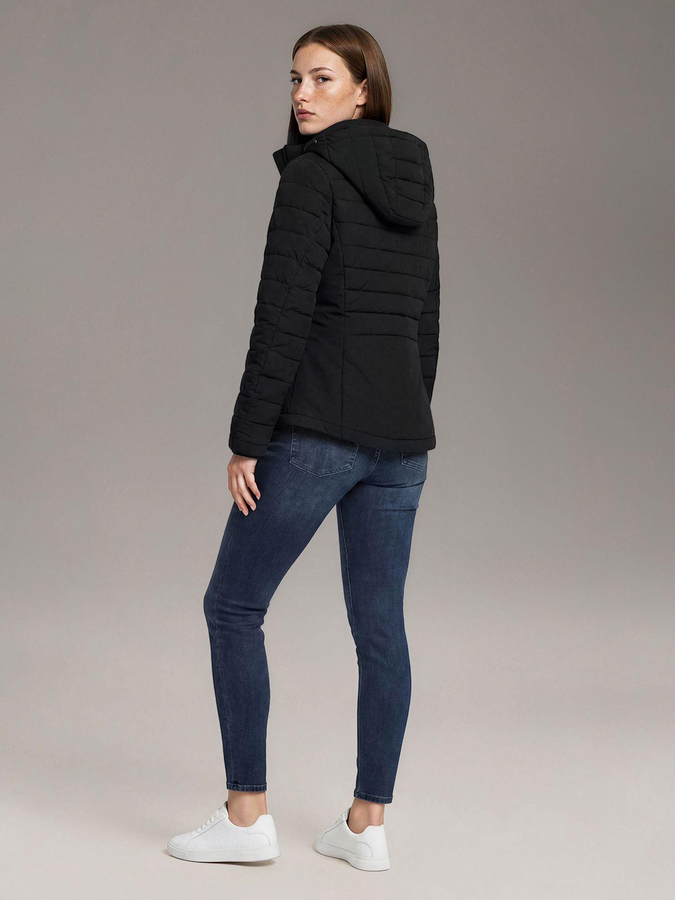Parka Mixed con Tecnología Flextech Negro Calvin Klein-2