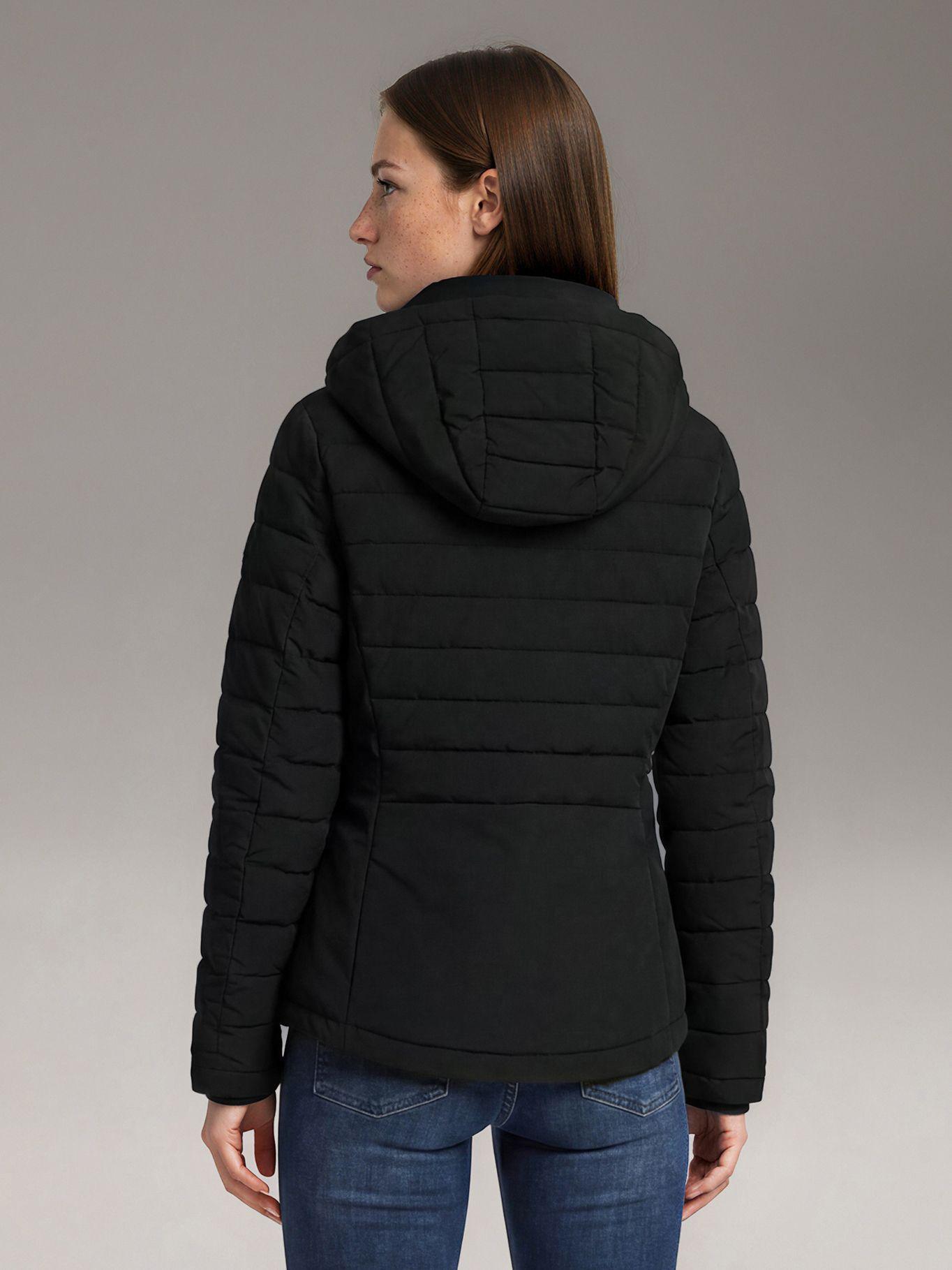 Parka Mixed con Tecnología Flextech Negro Calvin Klein-3
