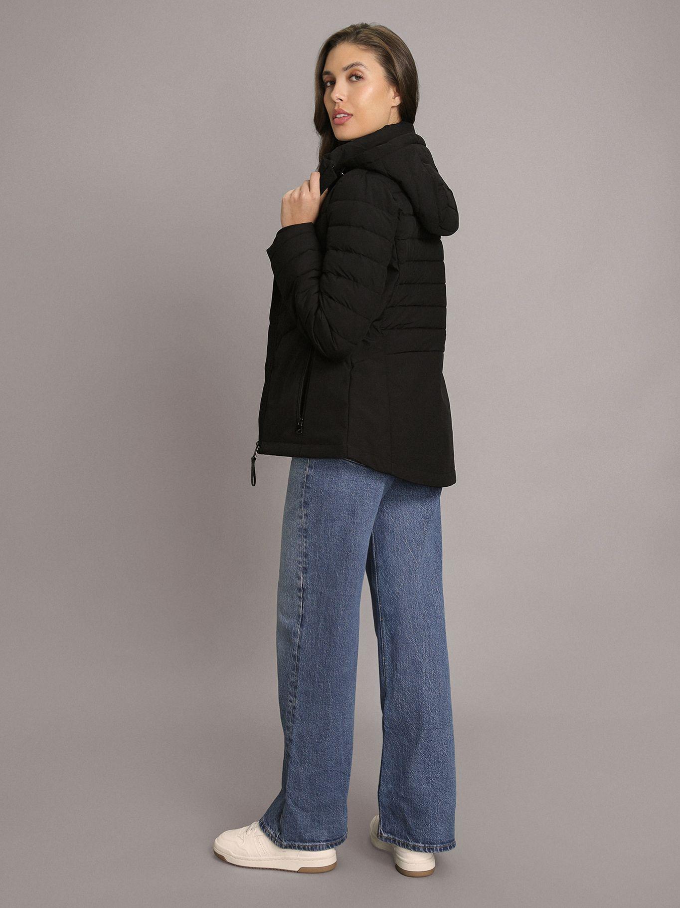 Parka Mixed con Tecnología Flextech Negro Calvin Klein-2