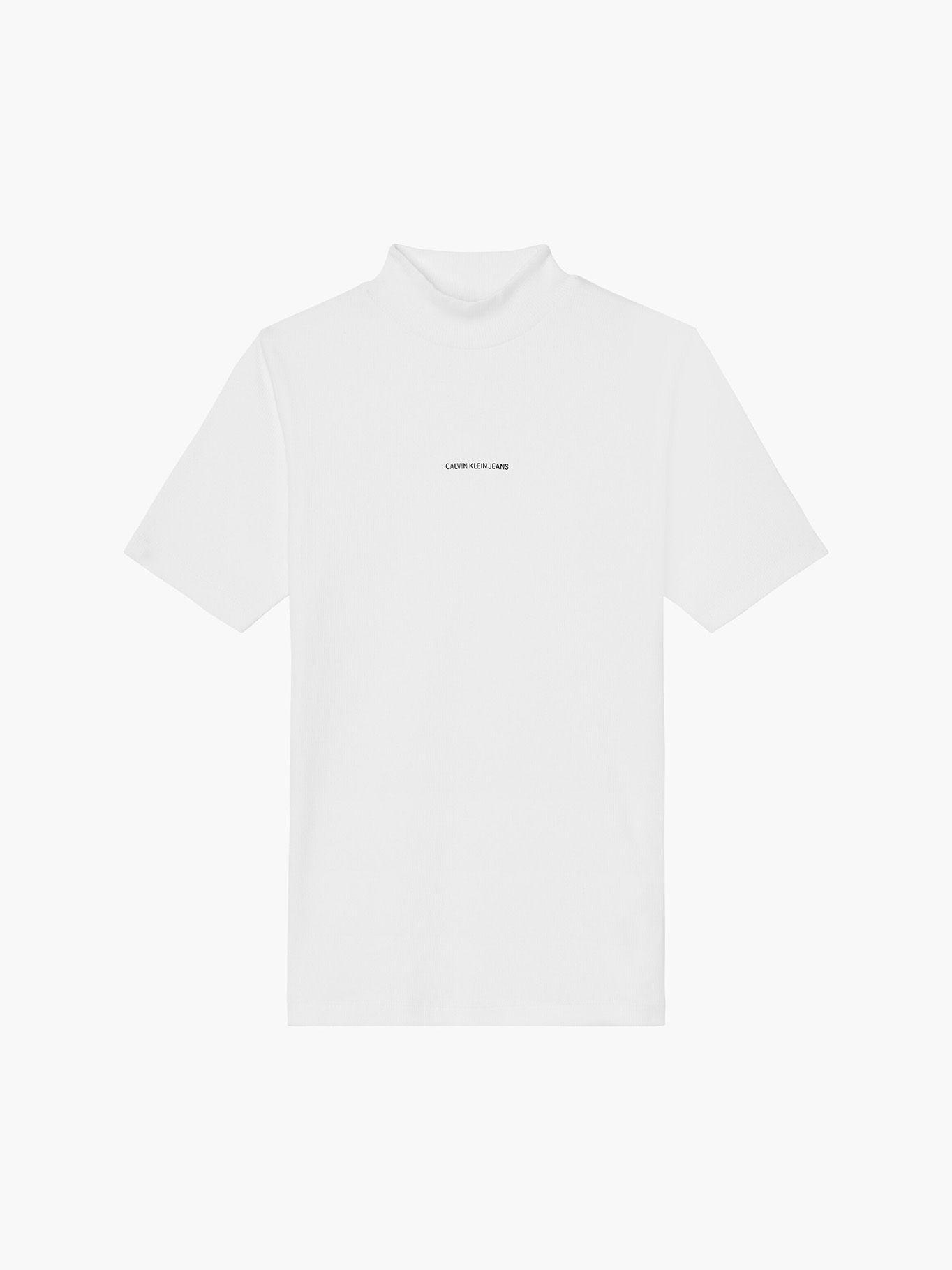 Polera Micro Branding Rib Blanco Calvin Klein-4