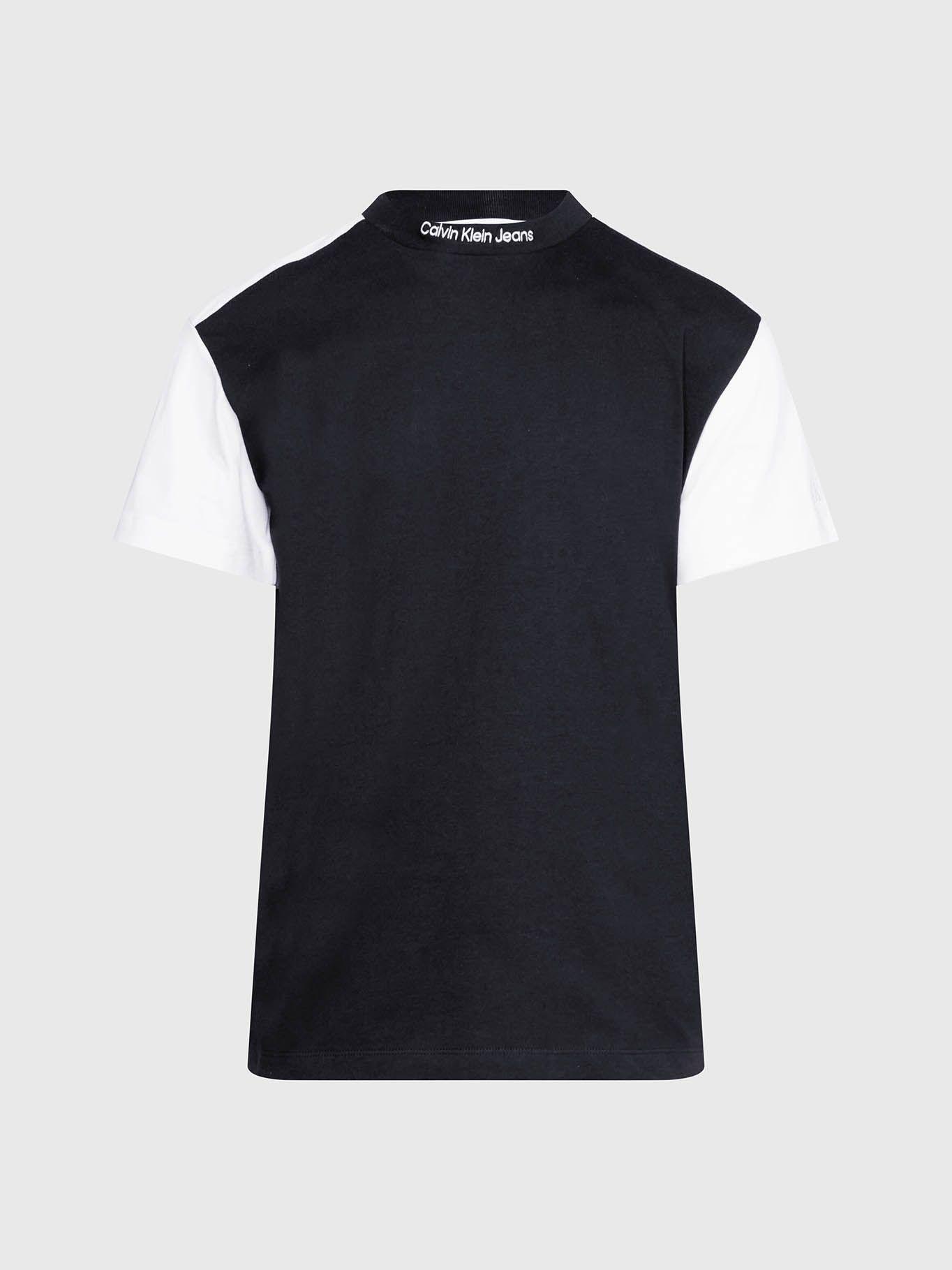 Camiseta color block Negro Calvin Klein-4