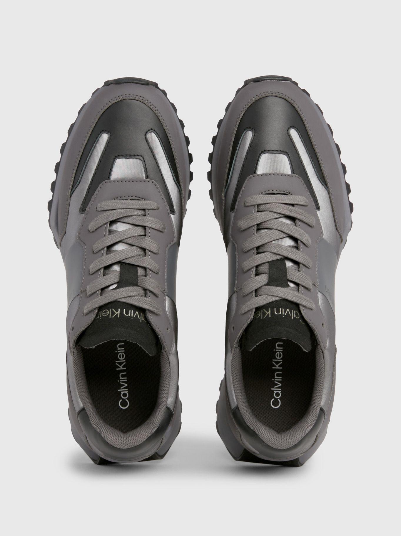 Zapatillas Lace Up Shine Plateado Calvin Klein-2