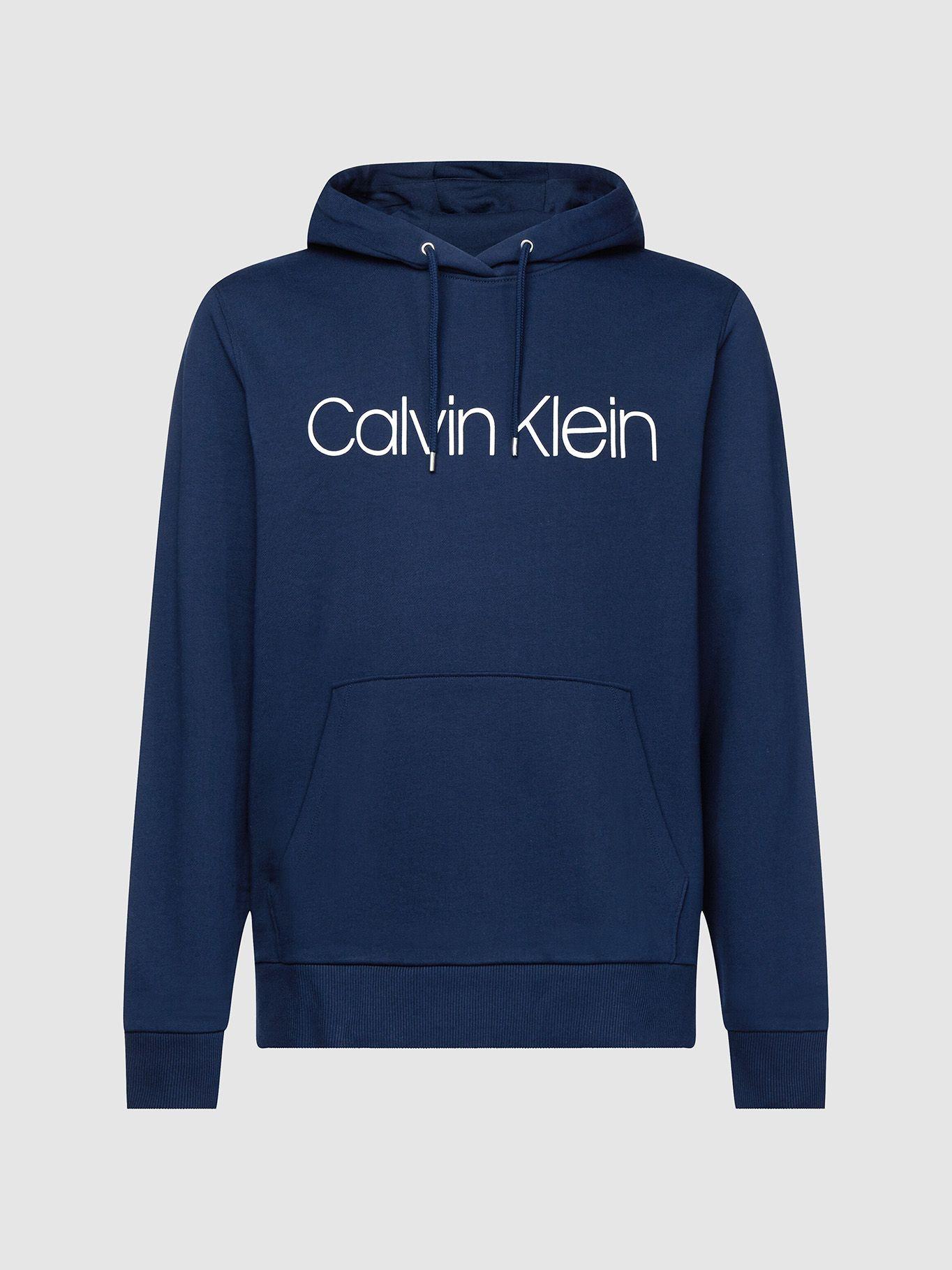 Hoodie Cotton Logo  Azul 407 Calvin Klein-4