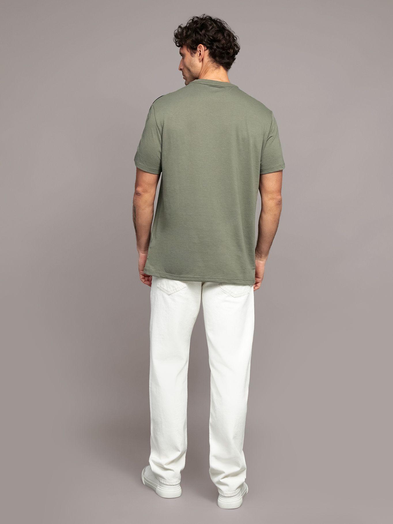 Polera Logo Piping Verde Calvin Klein-2
