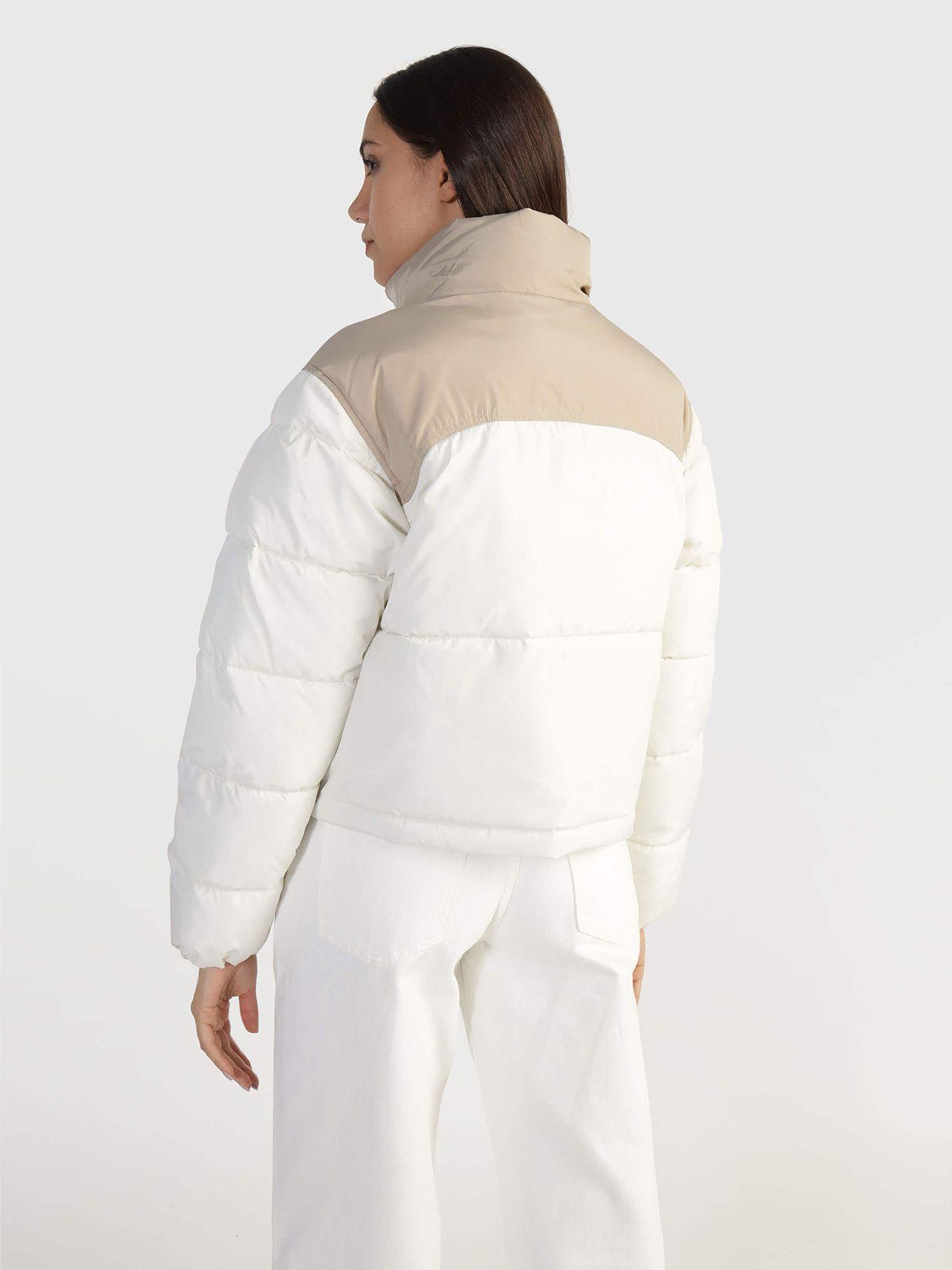 Parka Non Down Cropped Blanco-2