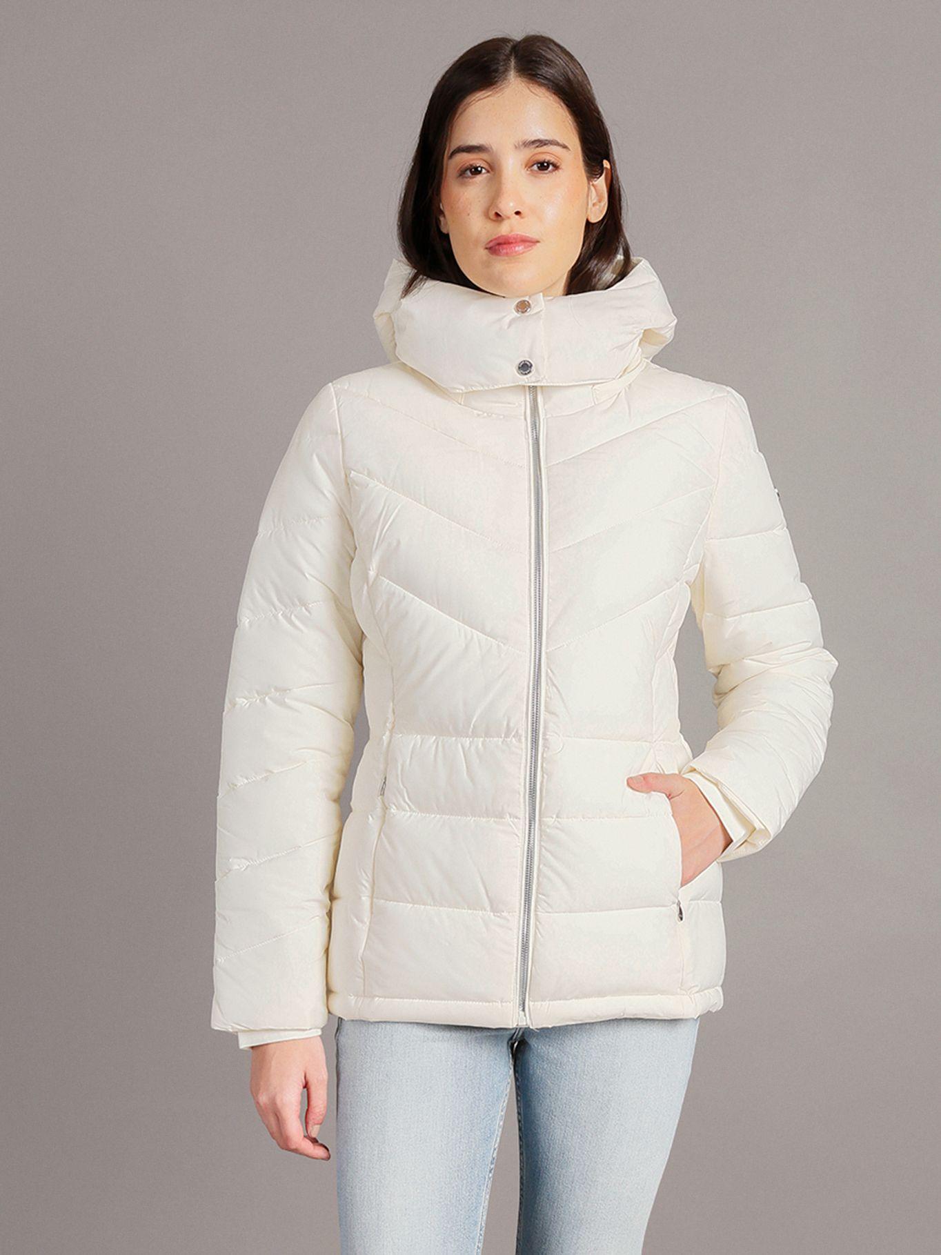 Parka Strech Packable Crema Calvin Klein-0