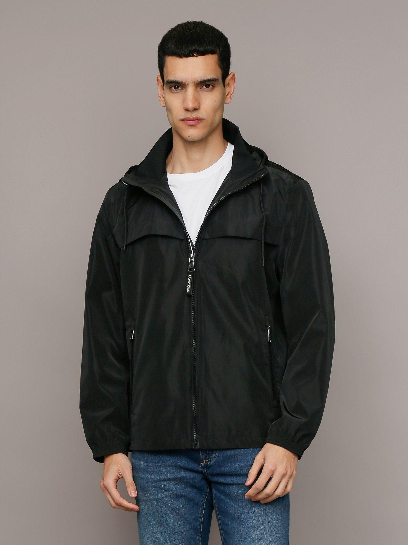 Chaqueta Ligera con Gorro Negro Calvin Klein-0