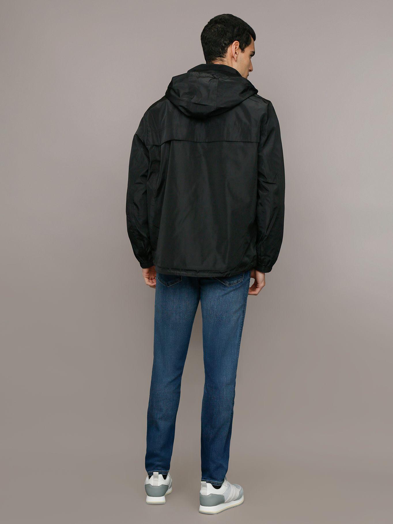 Chaqueta Ligera con Gorro Negro Calvin Klein-2