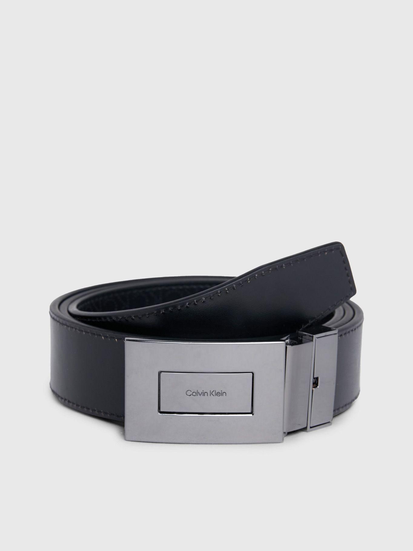 Cinturón Reversible Formal Plaque Negro Calvin Klein-3