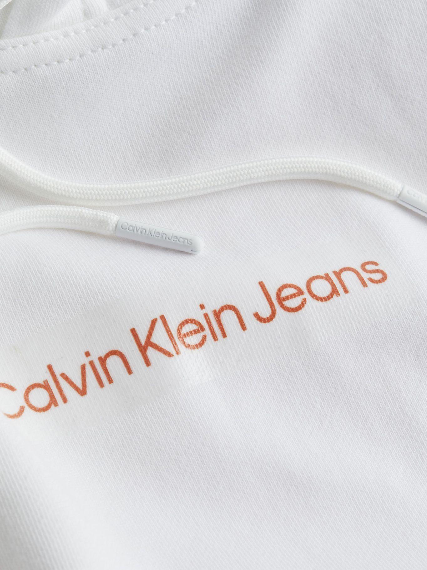 Hoodie Slogan Blanco YAF Calvin Klein-3