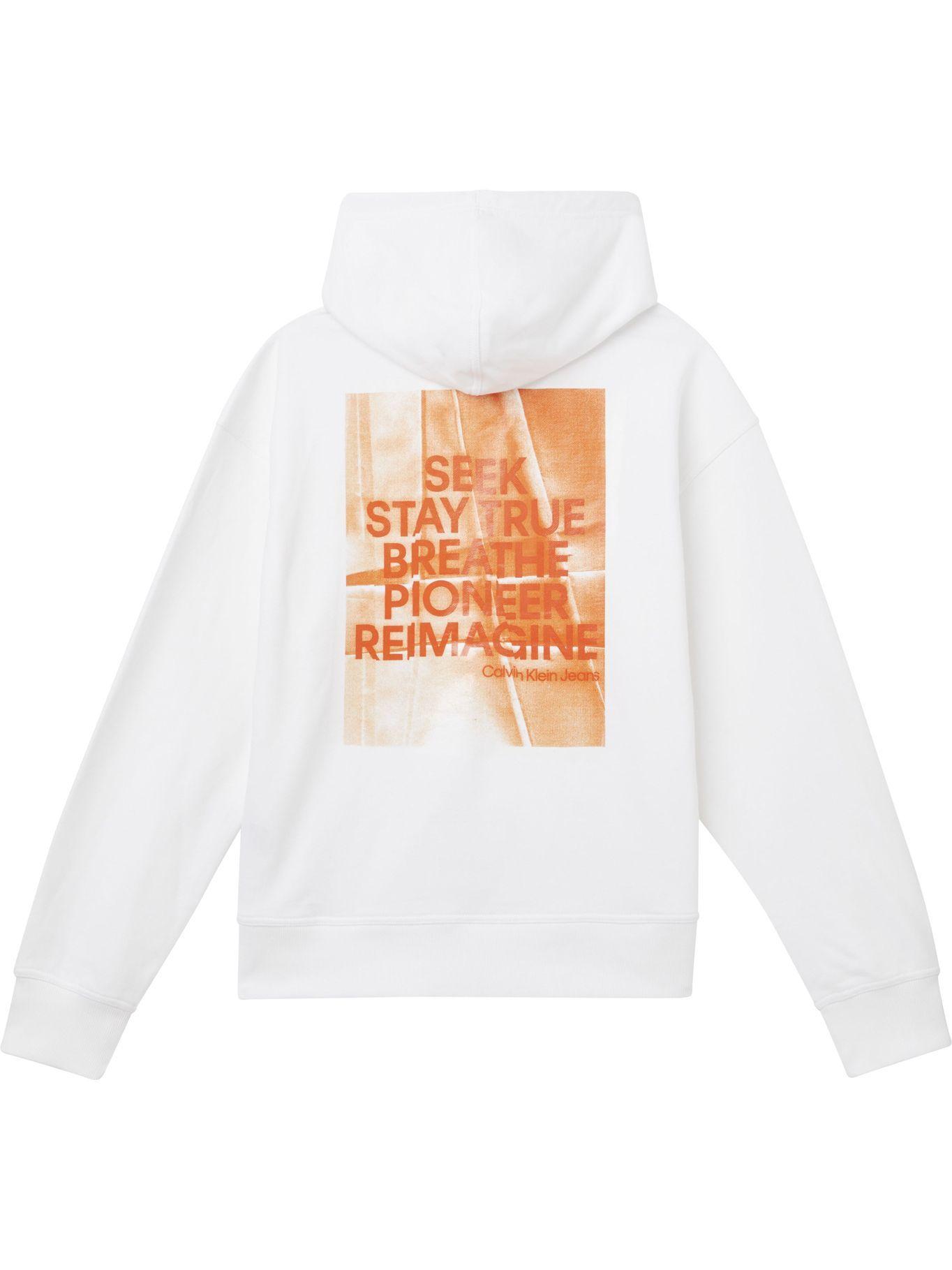 Hoodie Slogan Blanco YAF Calvin Klein-2