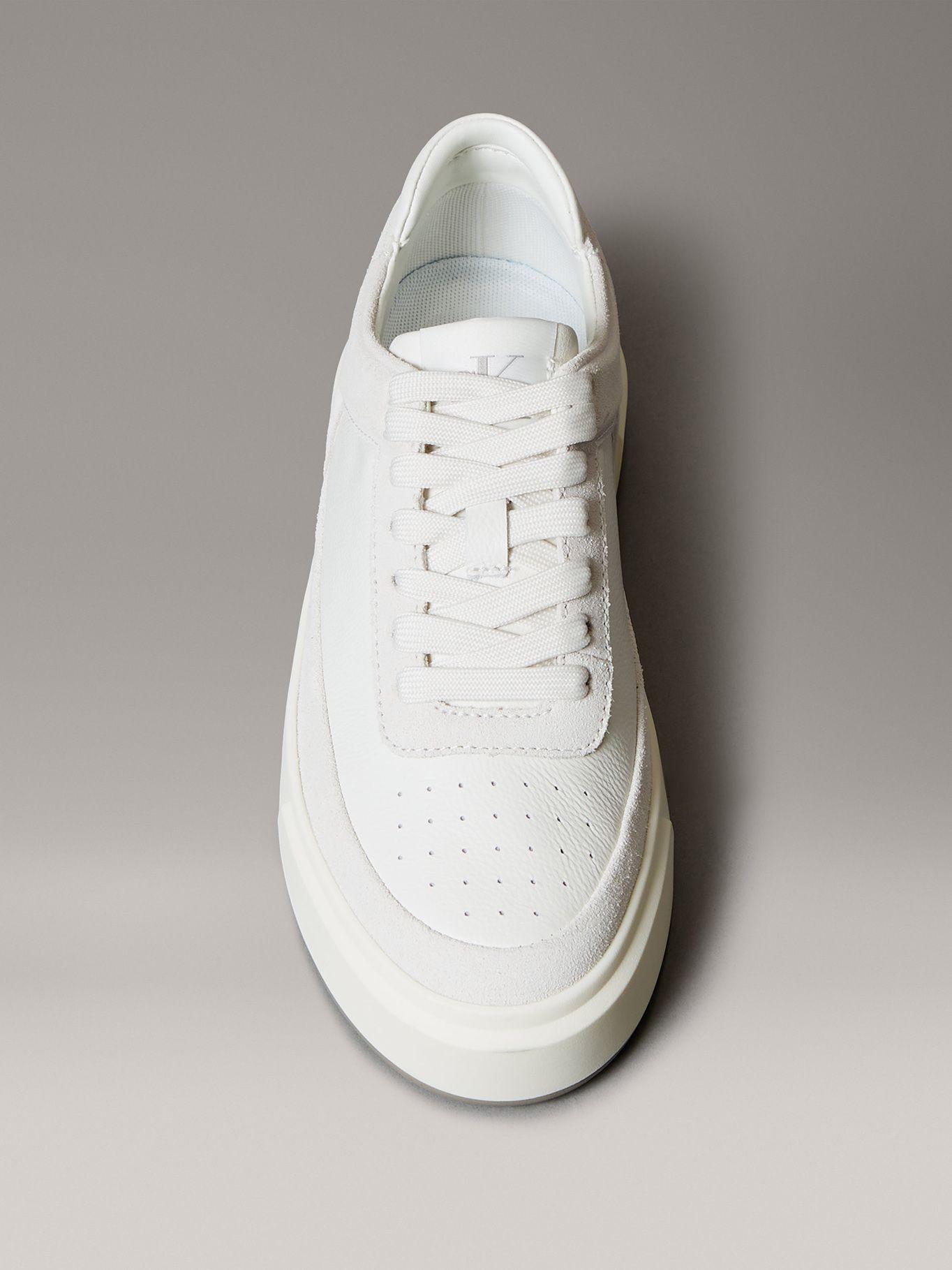 Zapatillas Basket de Cuero Blanco Calvin Klein-2