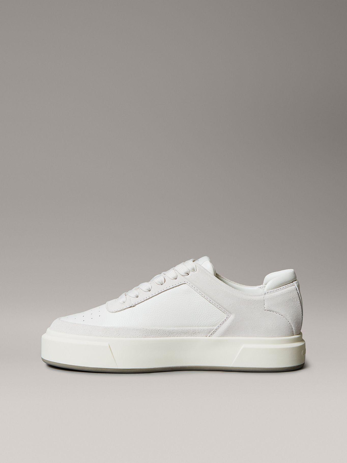 Zapatillas Basket de Cuero Blanco Calvin Klein-5