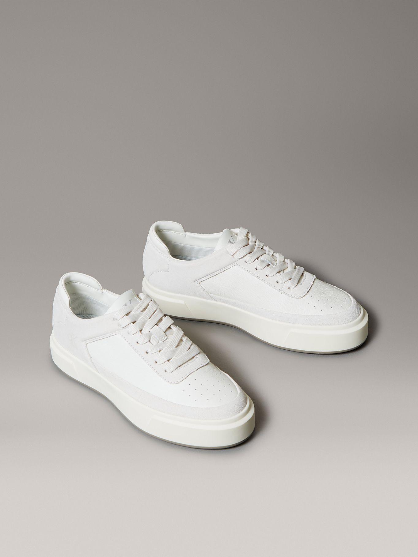 Zapatillas Basket de Cuero Blanco Calvin Klein-0