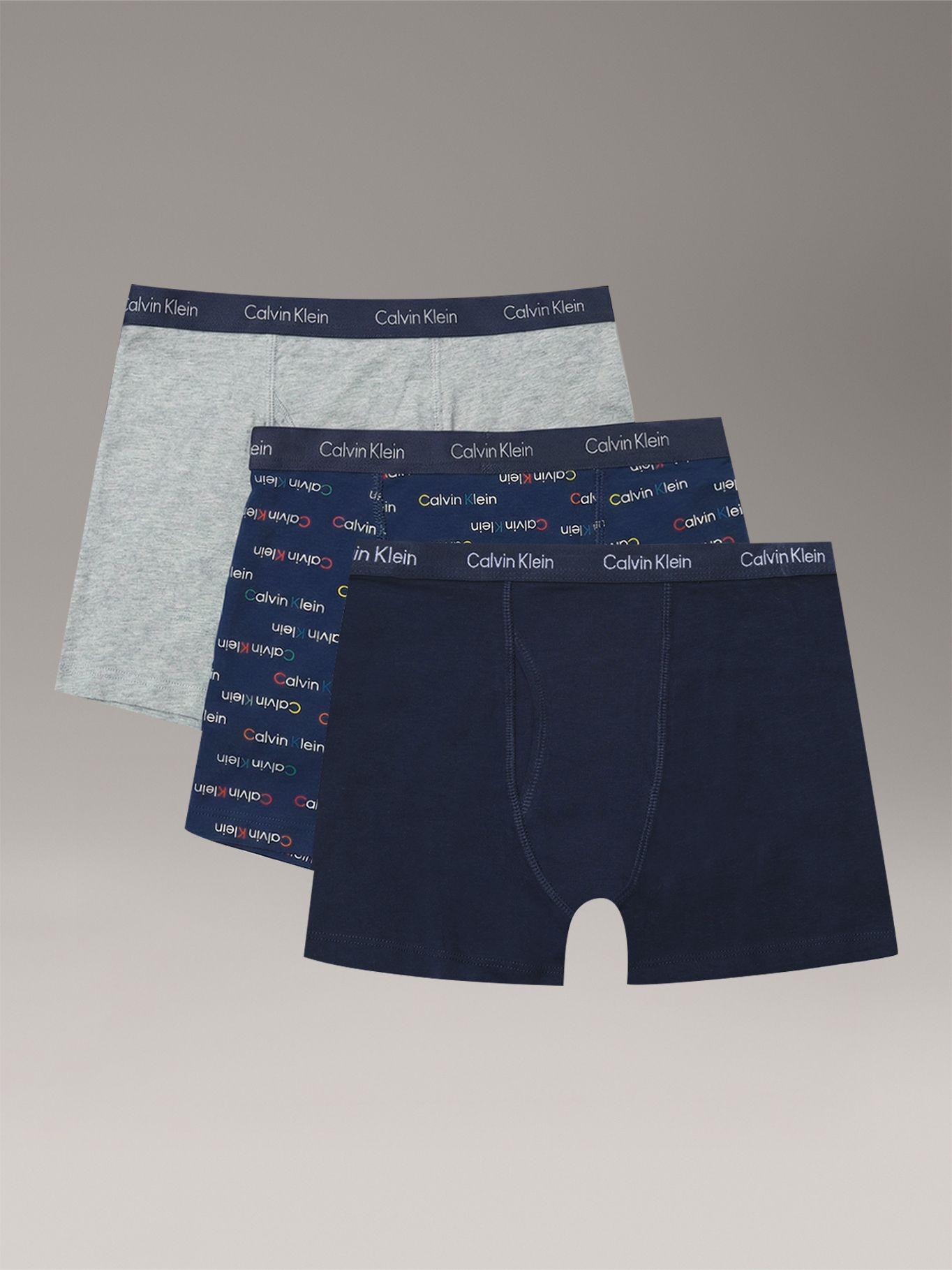 Pack 3 Bóxers Brief de Niño Multicolor Calvin Klein AS1-0
