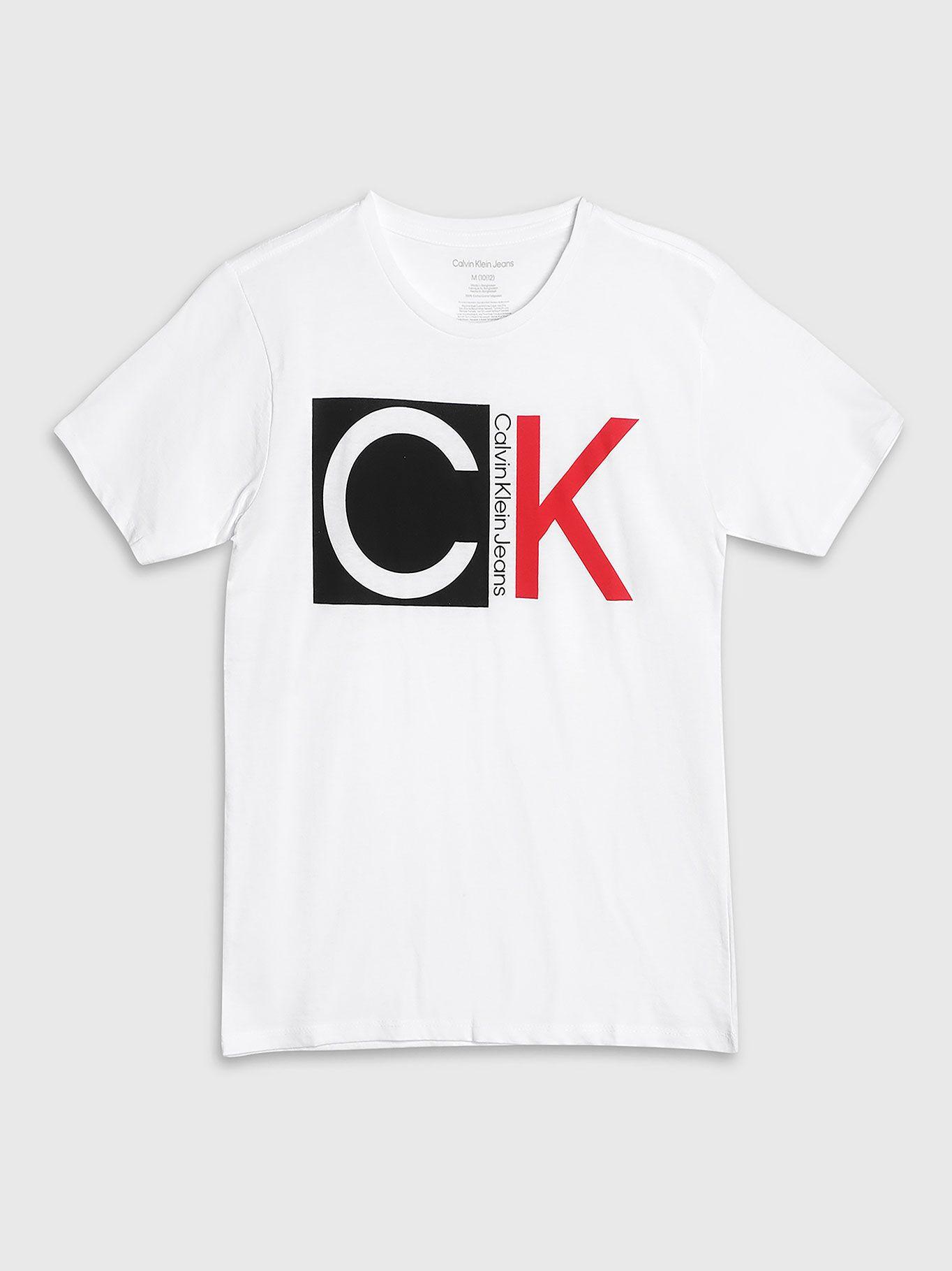 Polera Niño Statement Blanco Calvin Klein-0