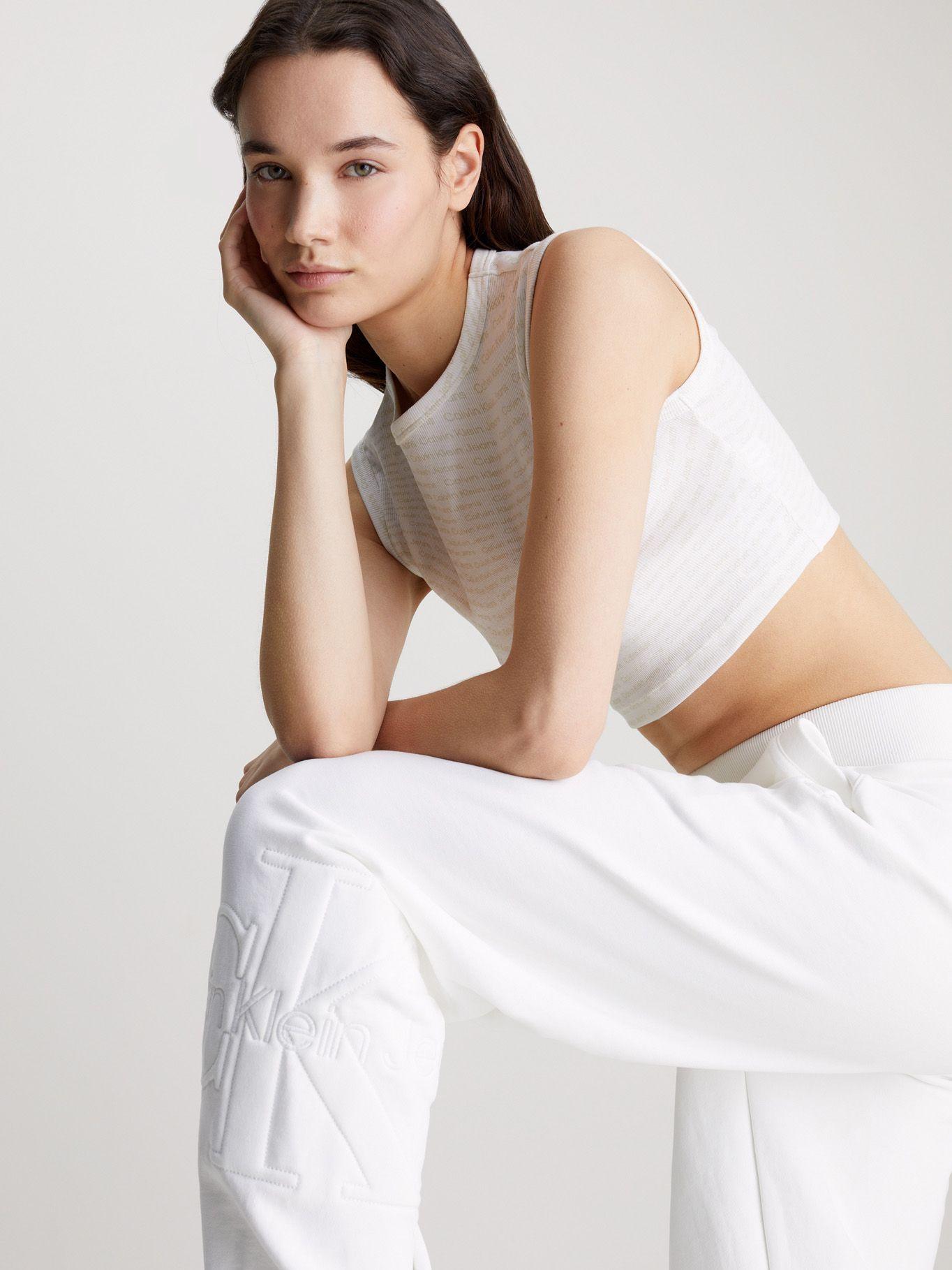 Jogger Premium Monologo Jog Pant Blanco Calvin Klein-2
