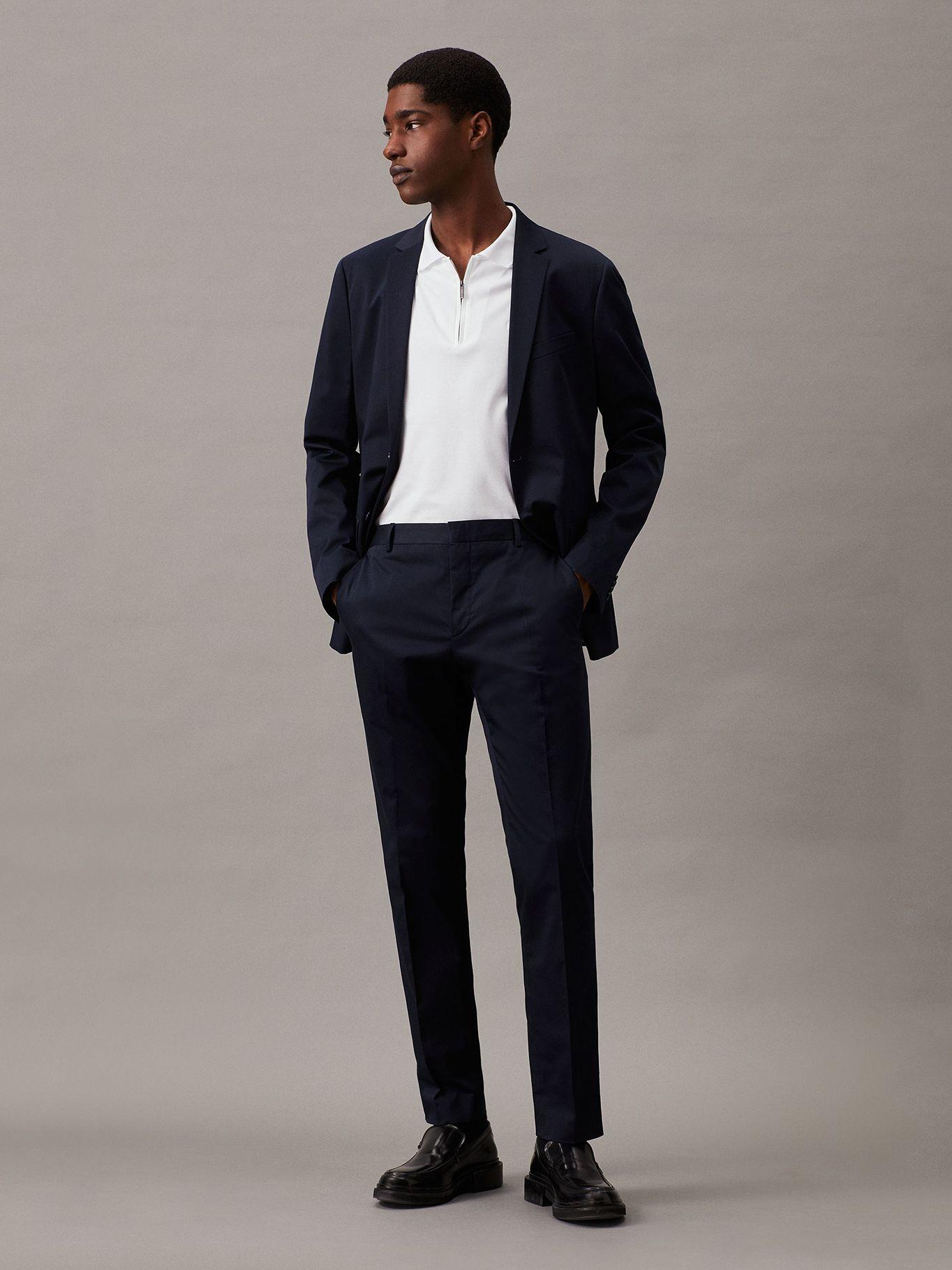 Polo Smoot Cotton Welt Blanco Calvin Klein-4