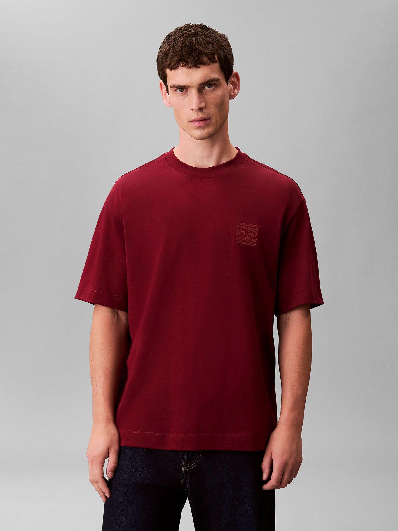 Polera con Parche de Emblema CK Burdeo Calvin Klein-0