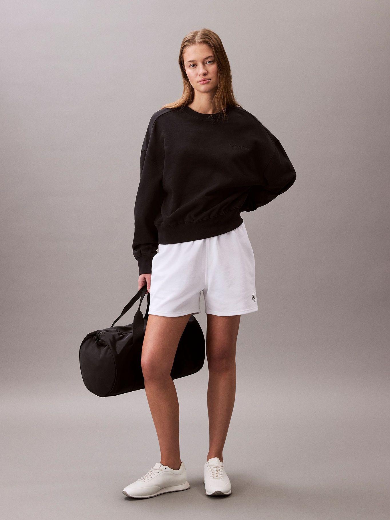 Polerón Con Tejido En Felpa Negro Calvin Klein-1