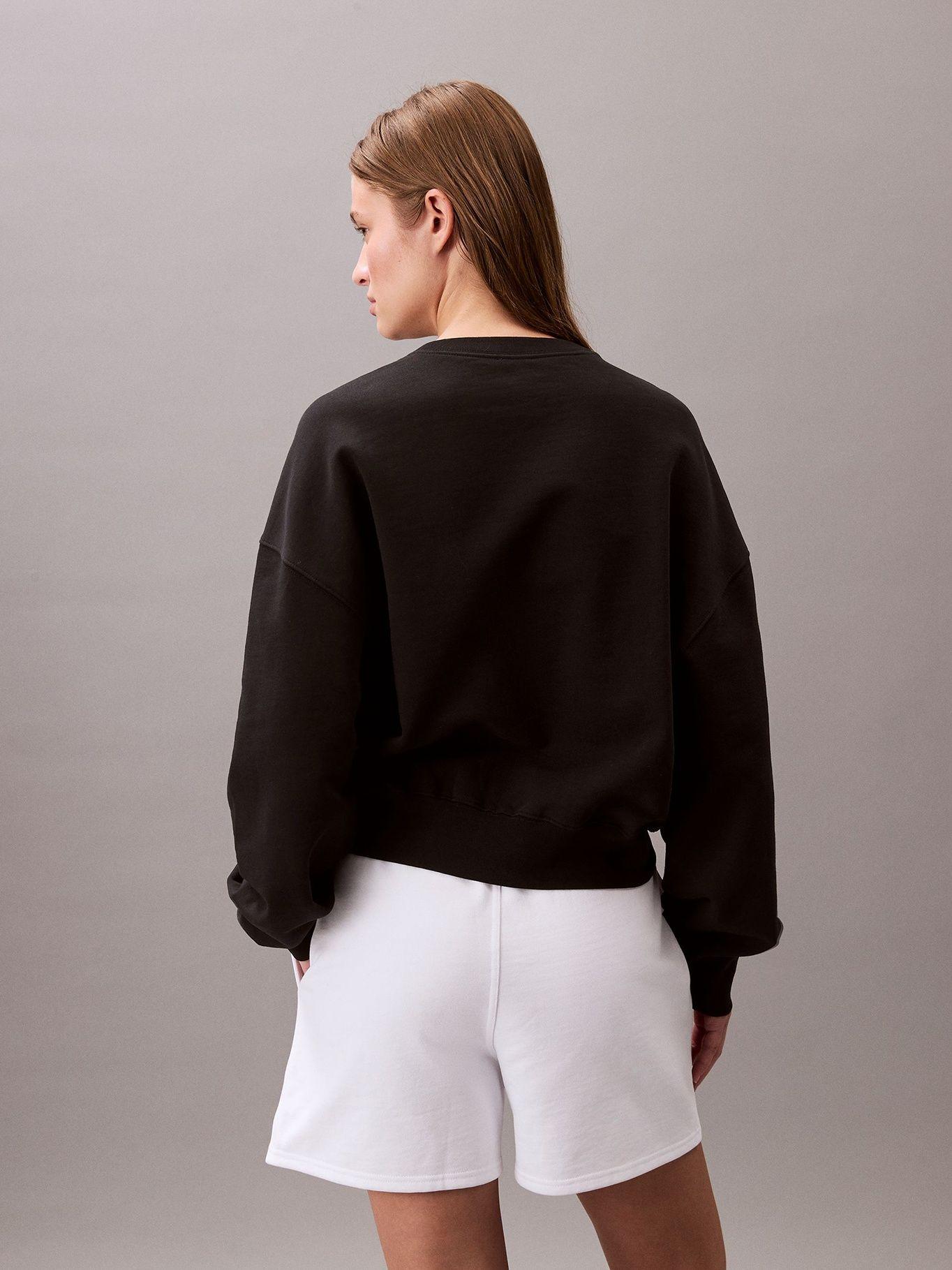 Polerón Con Tejido En Felpa Negro Calvin Klein-2