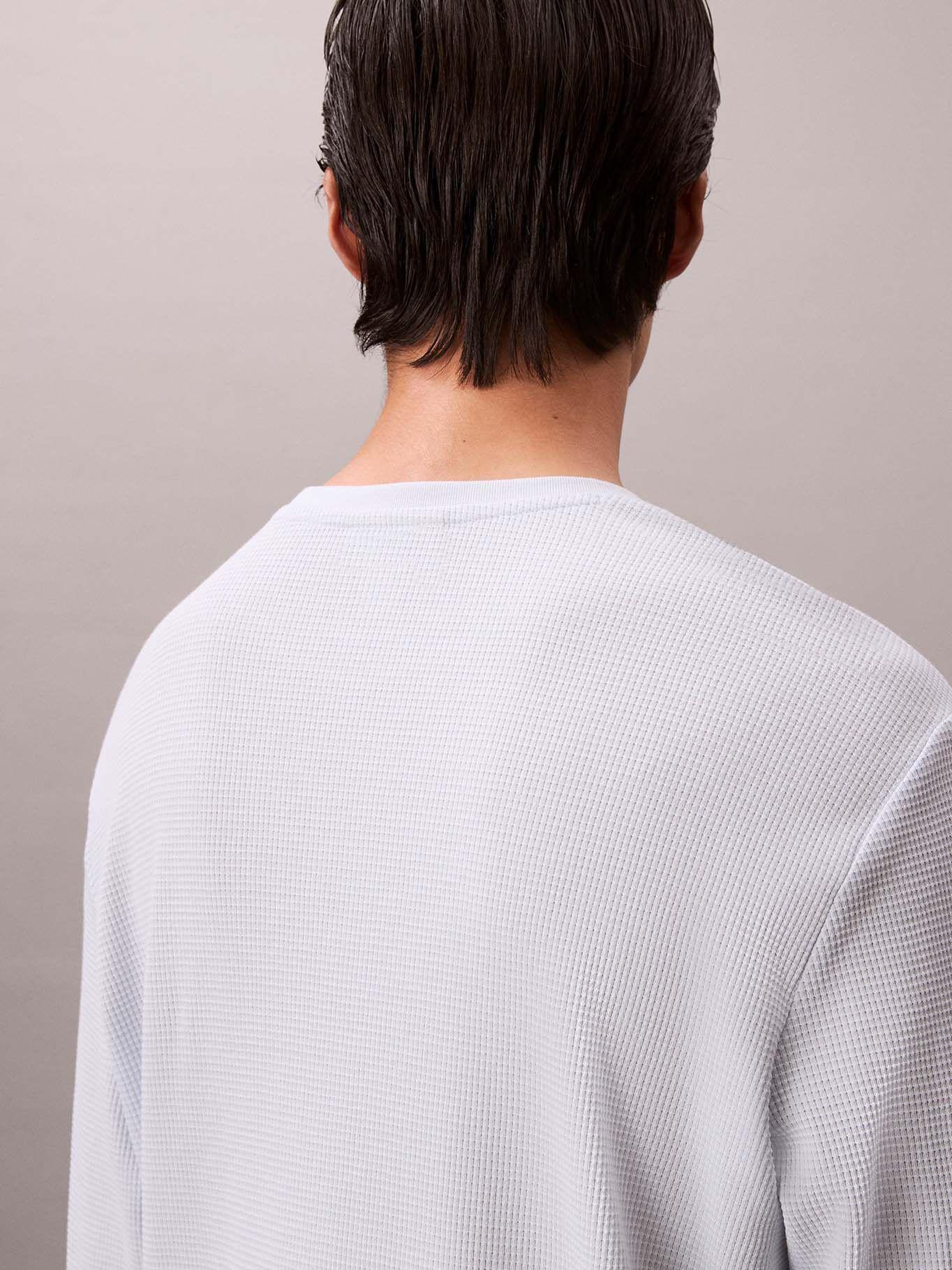 Polera Manga Larga en Tejido Punto Celeste Calvin Klein-5