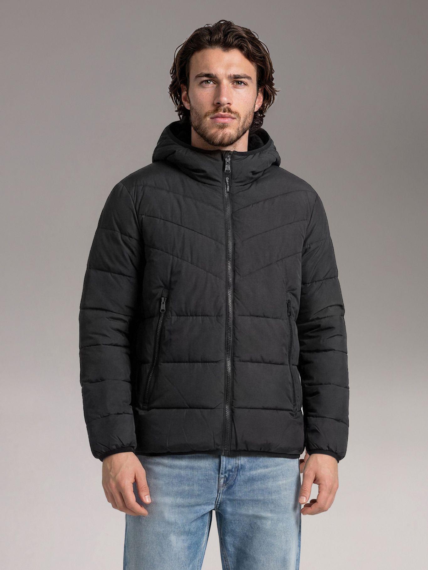 Parka Stretch con Gorro Gris Calvin Klein-0