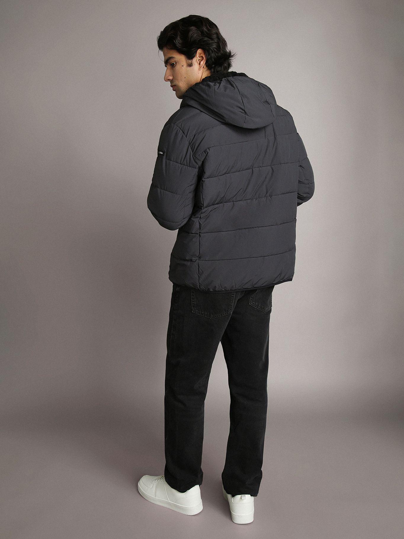 Parka Stretch con Gorro Gris Calvin Klein-2
