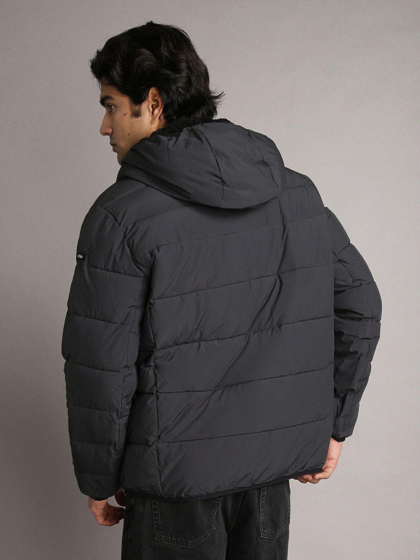 Parka Stretch con Gorro Gris Calvin Klein-3