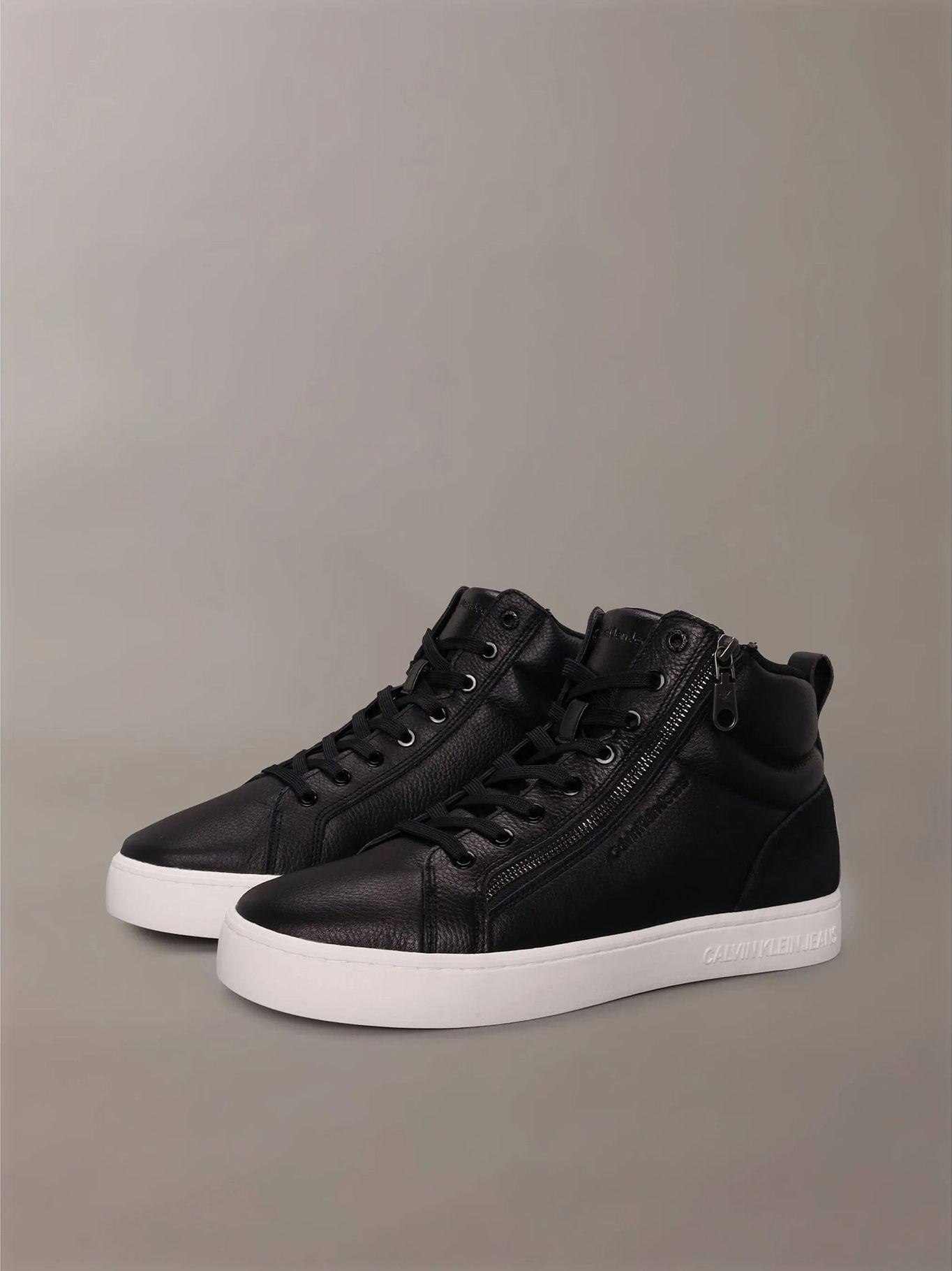 Zapatilla Cuero Classic Cupsole Zip Negro Calvin Klein-0
