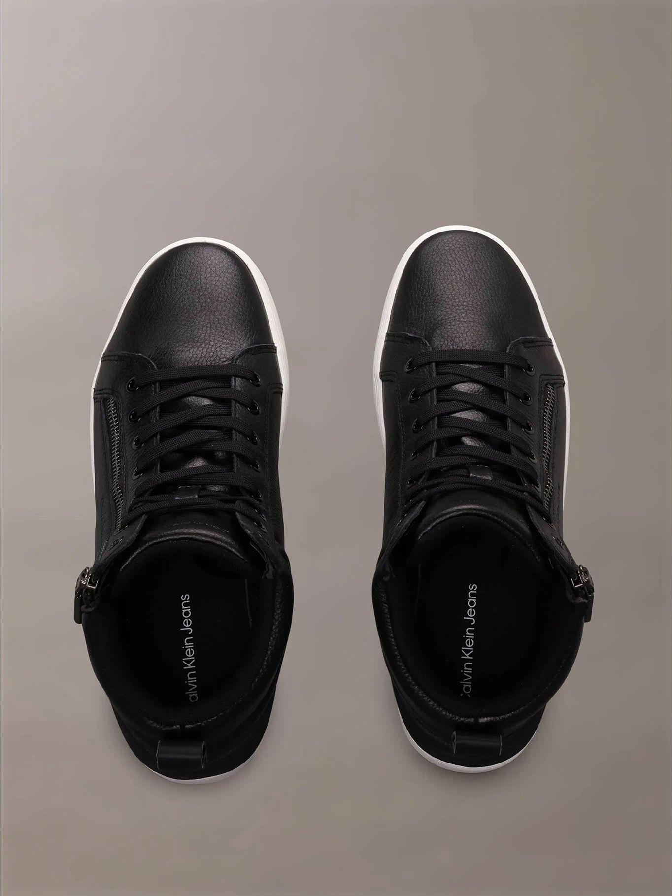 Zapatilla Cuero Classic Cupsole Zip Negro Calvin Klein-1