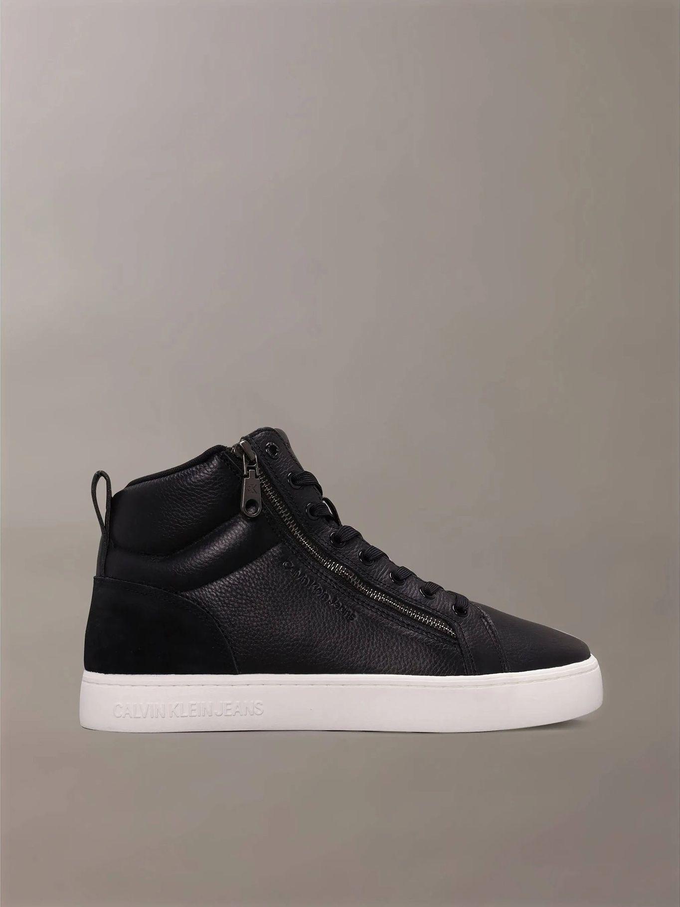 Zapatilla Cuero Classic Cupsole Zip Negro Calvin Klein-3