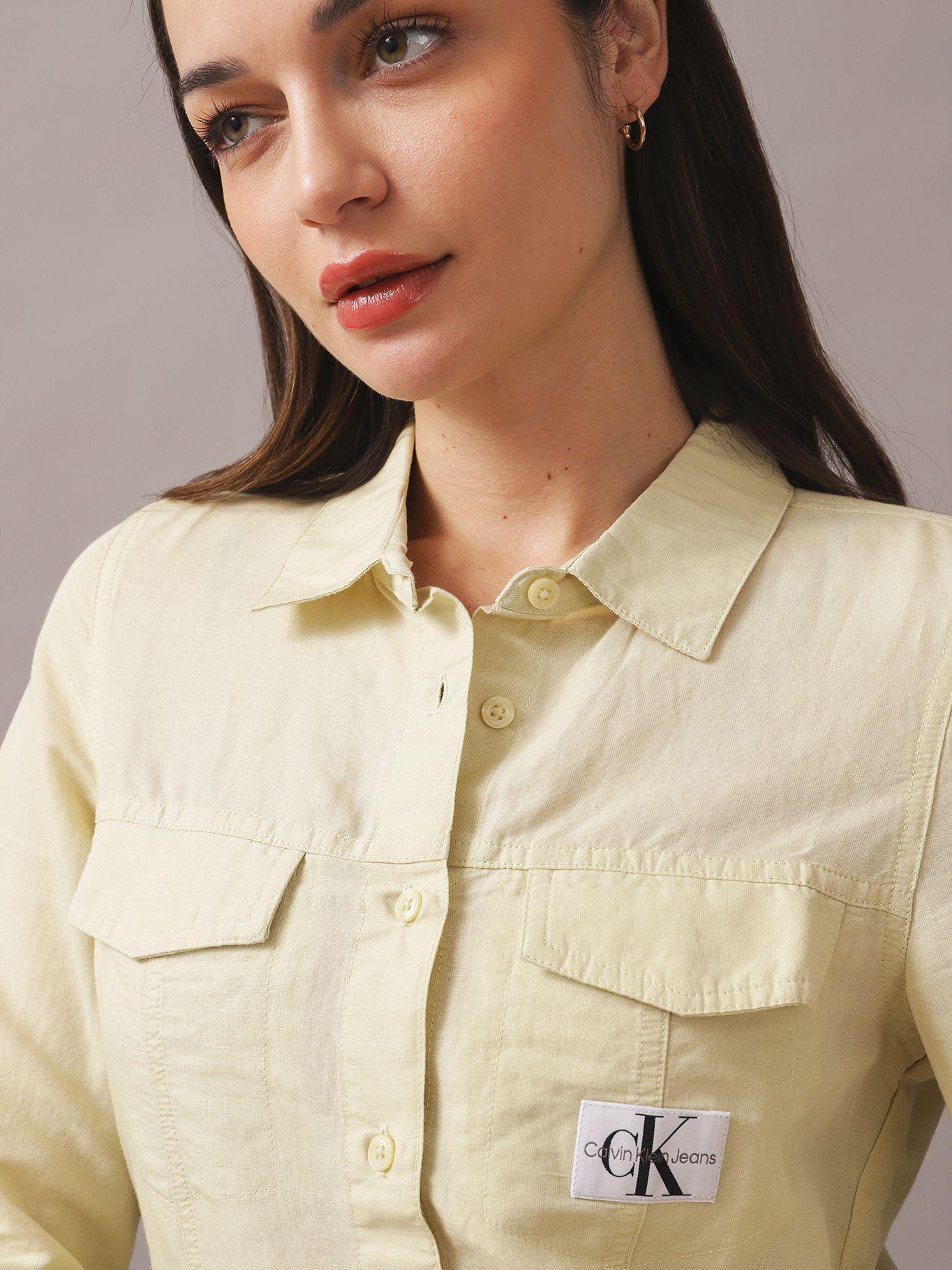 Camisa Long Sleeve Cotton Verde Calvin Klein-3