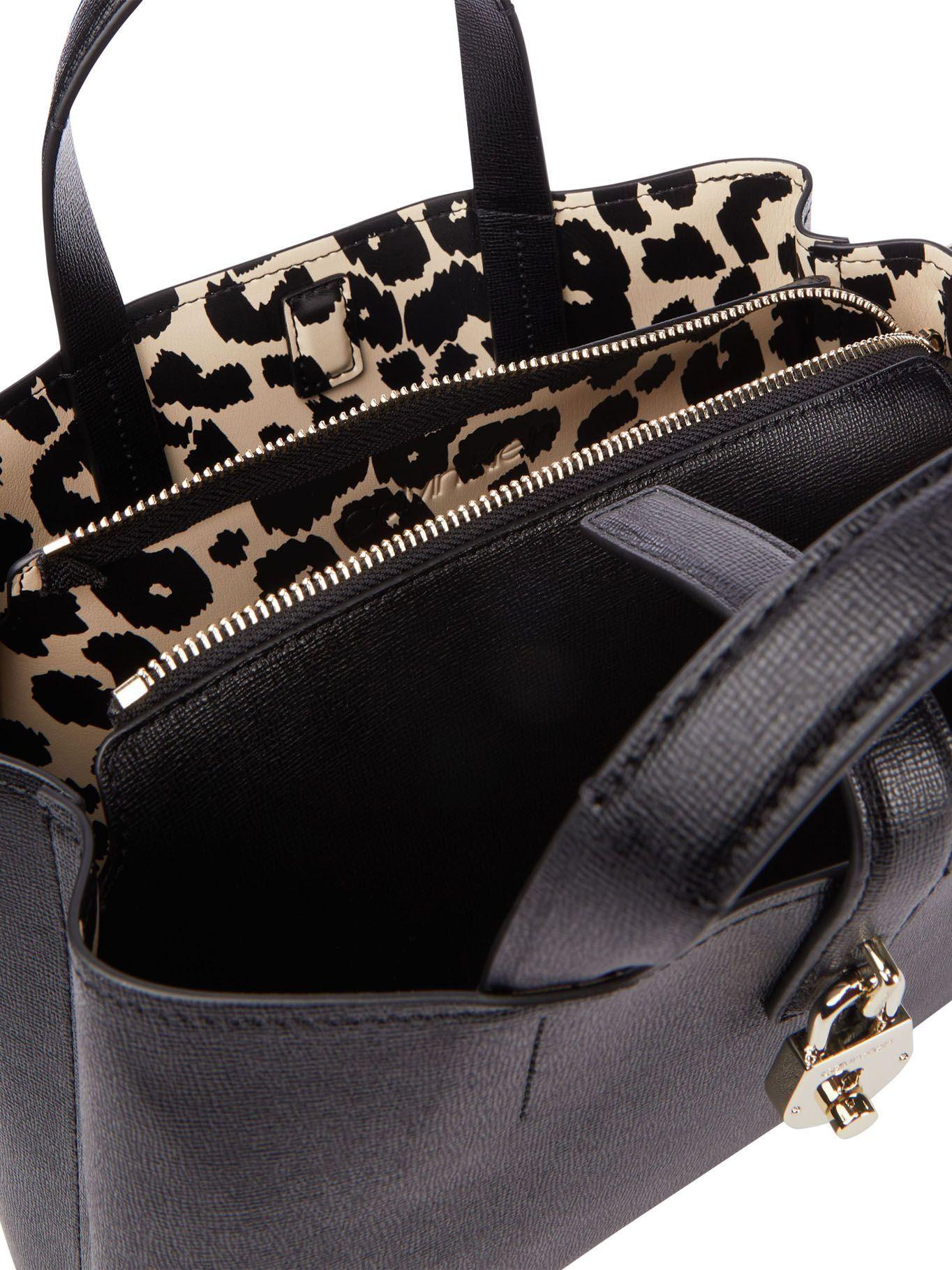 Cartera Tote Padlock Negro Calvin Klein Mujer-2