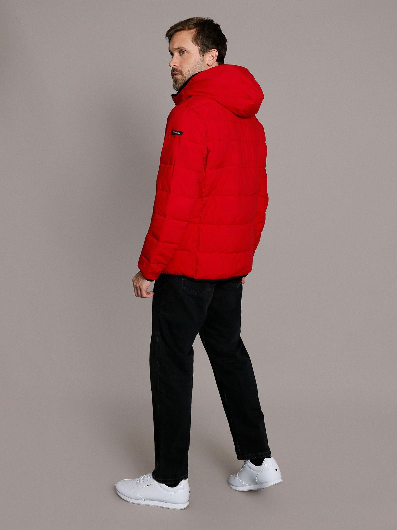 Parka con Gorro Stretch Rojo Calvin Klein-2