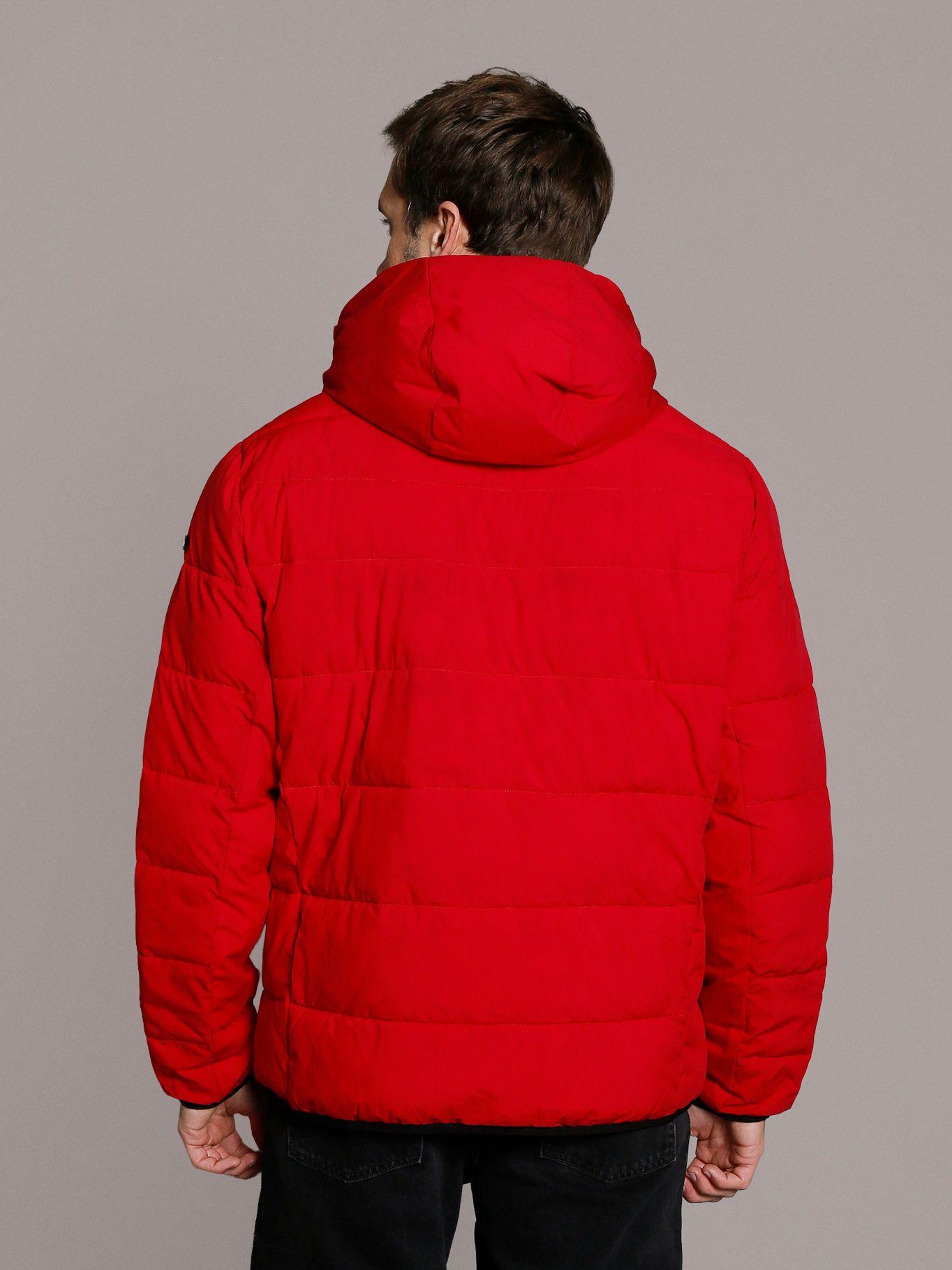 Parka con Gorro Stretch Rojo Calvin Klein-3