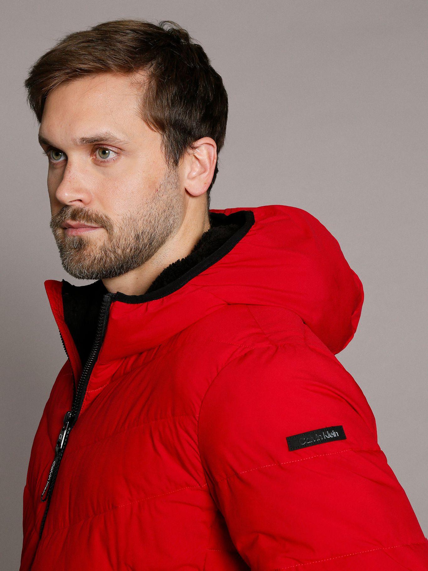 Parka con Gorro Stretch Rojo Calvin Klein-5