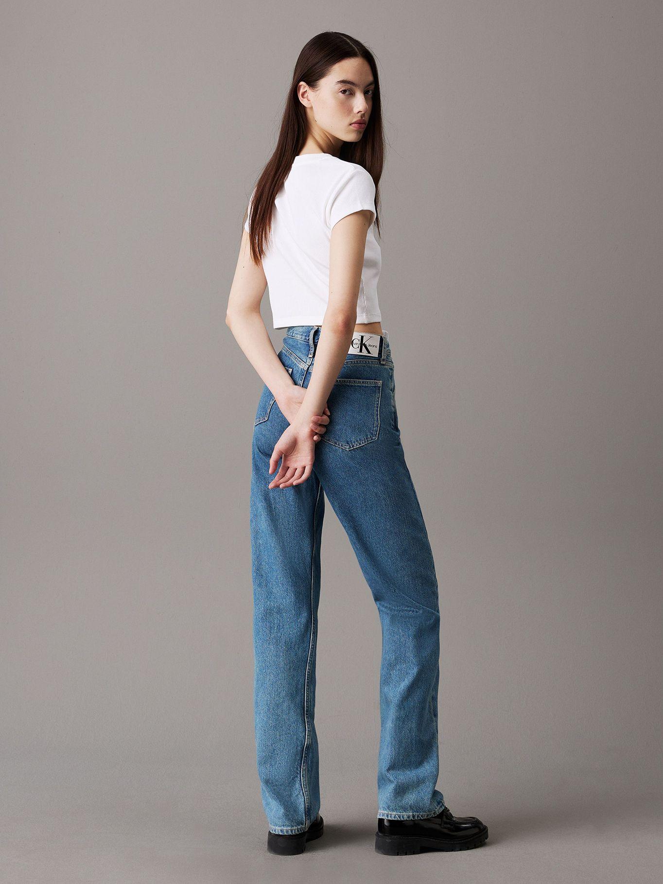 Polera Woven Label Rib Baby Blanco Calvin Klein-2