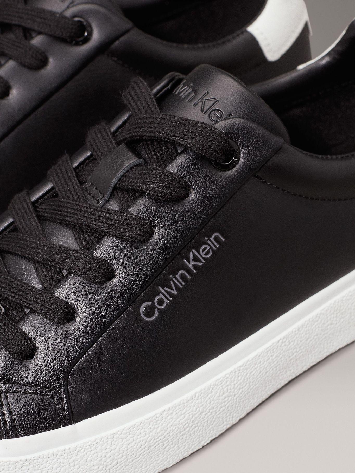 Zapatilla de cuero Negro Calvin Klein-6