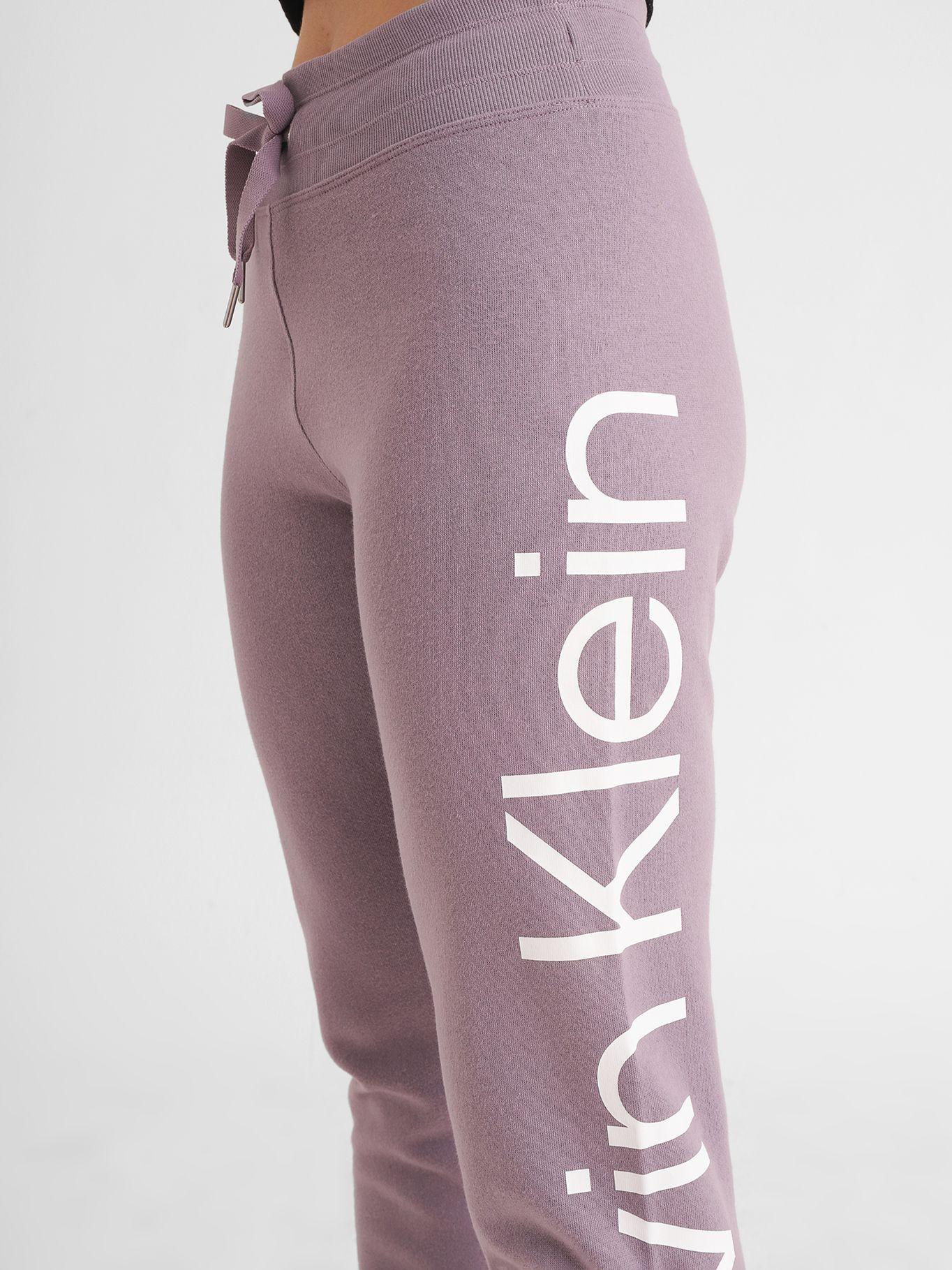 Jogger Slim Fit Sweatpan Lila Calvin Klein-3