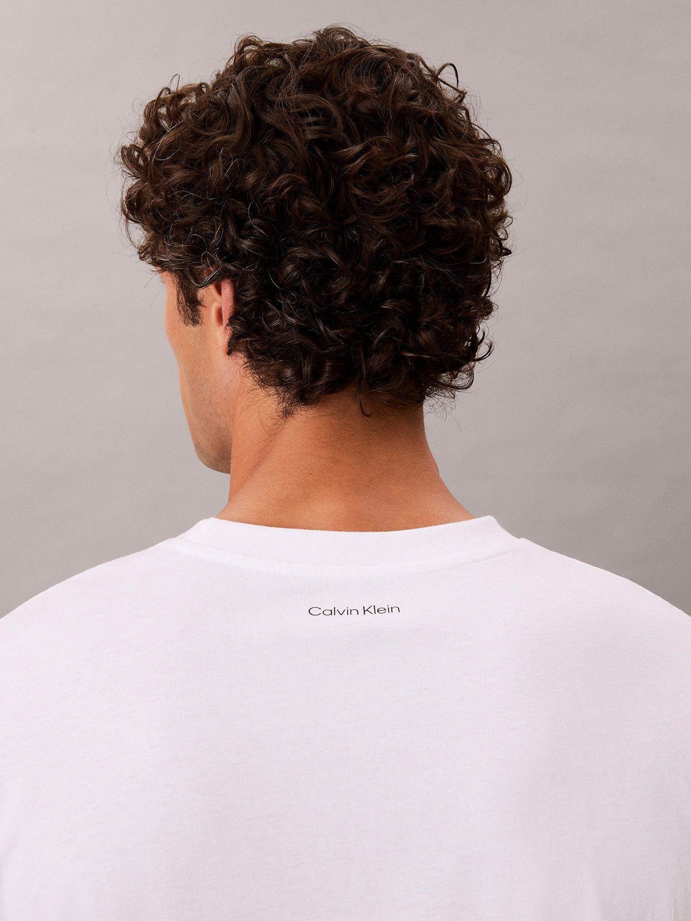 Polera con Logo Gráfico Blanco Calvin Klein-5
