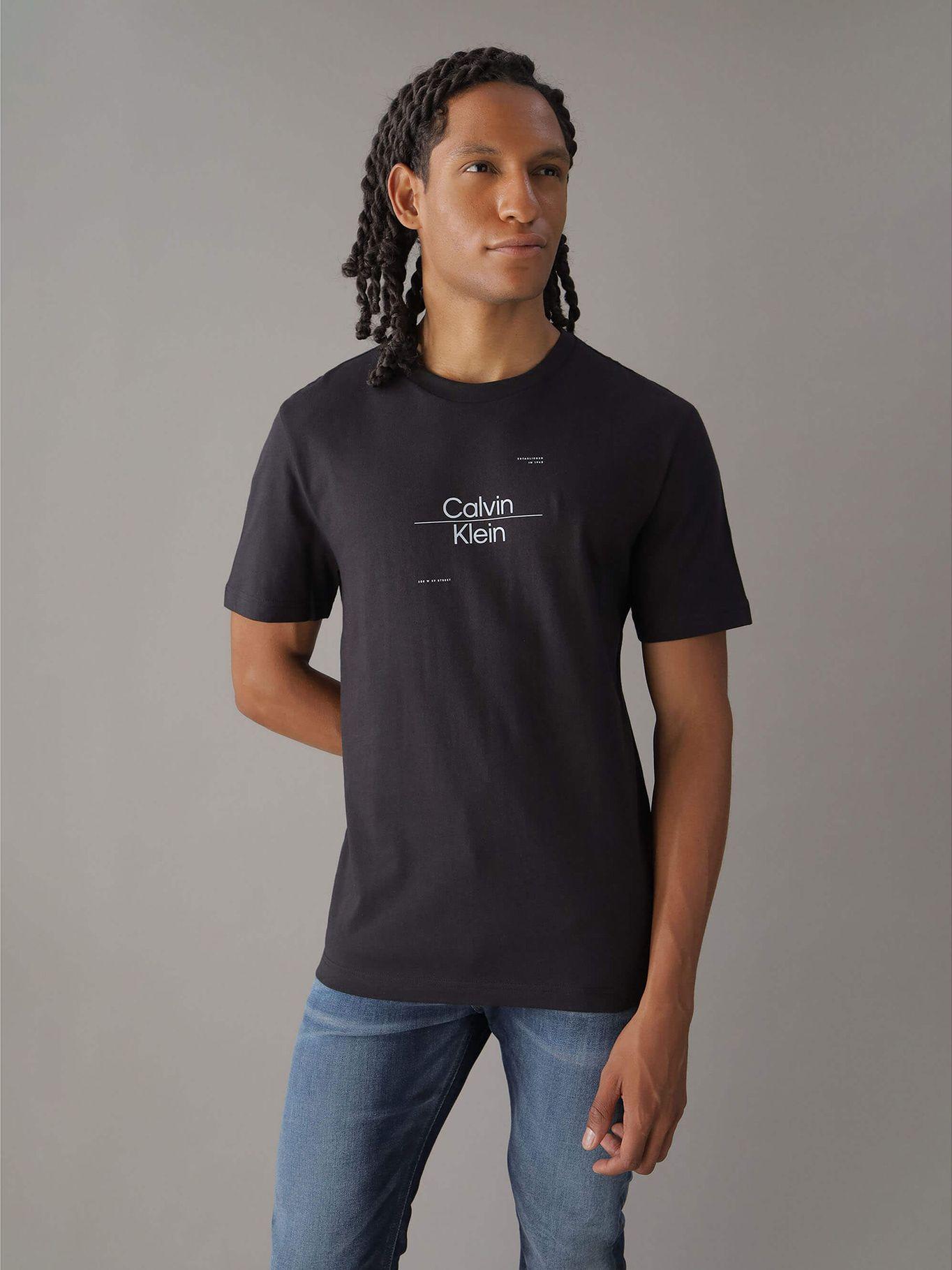Polera Optic Line Logo Negro Calvin Klein-0