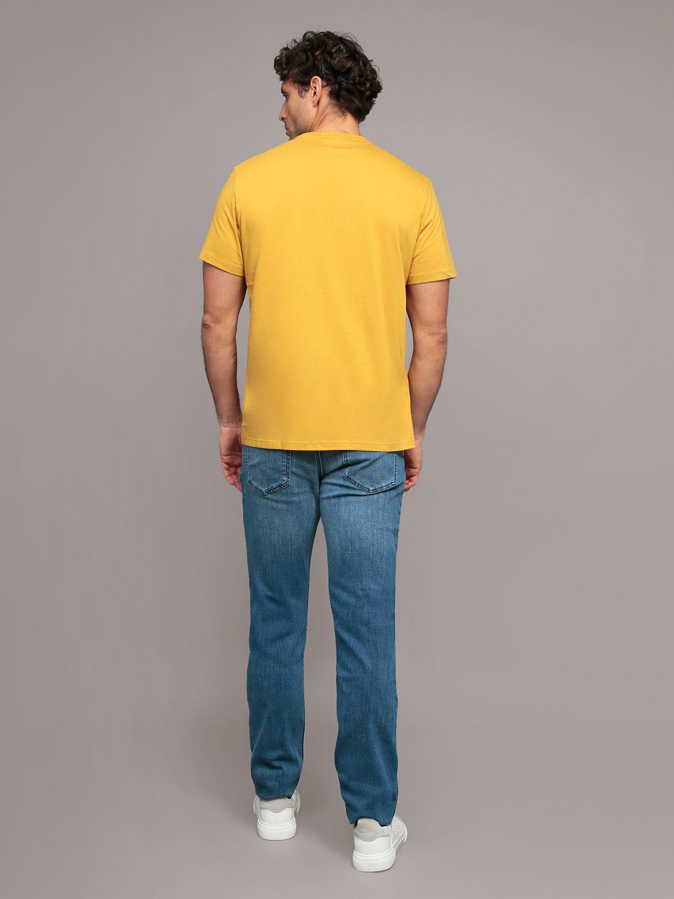 Polera con logotipo tonal Amarillo Calvin Klein-2