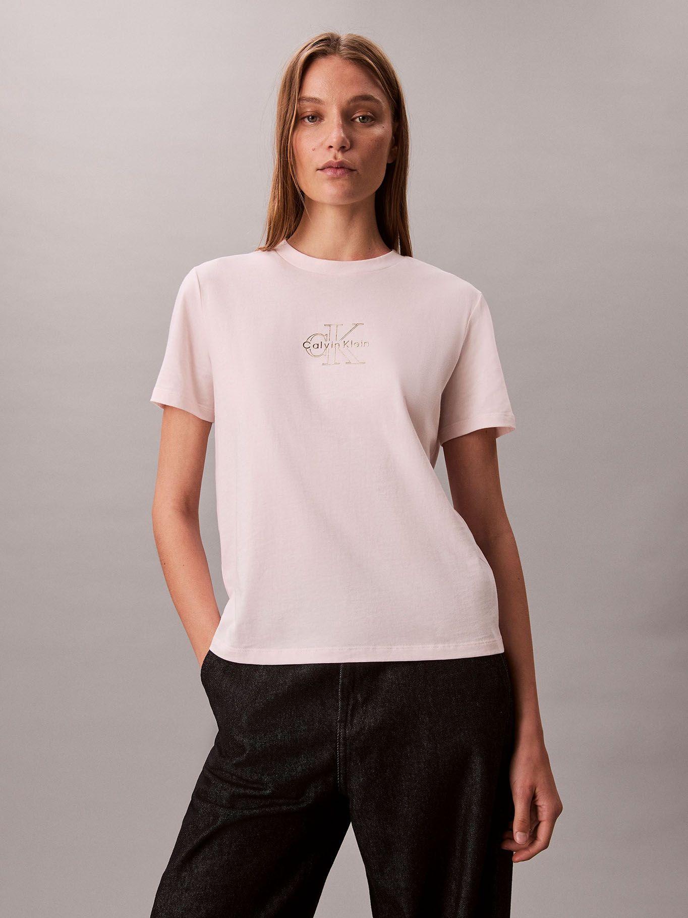 Polera Classic Foil Monologo Rosado Calvin Klein-0