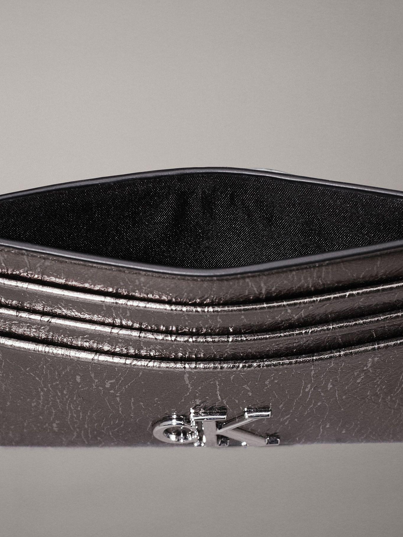 Tarjetero Minimal Monogram 6Cc Gris Calvin Klein-2