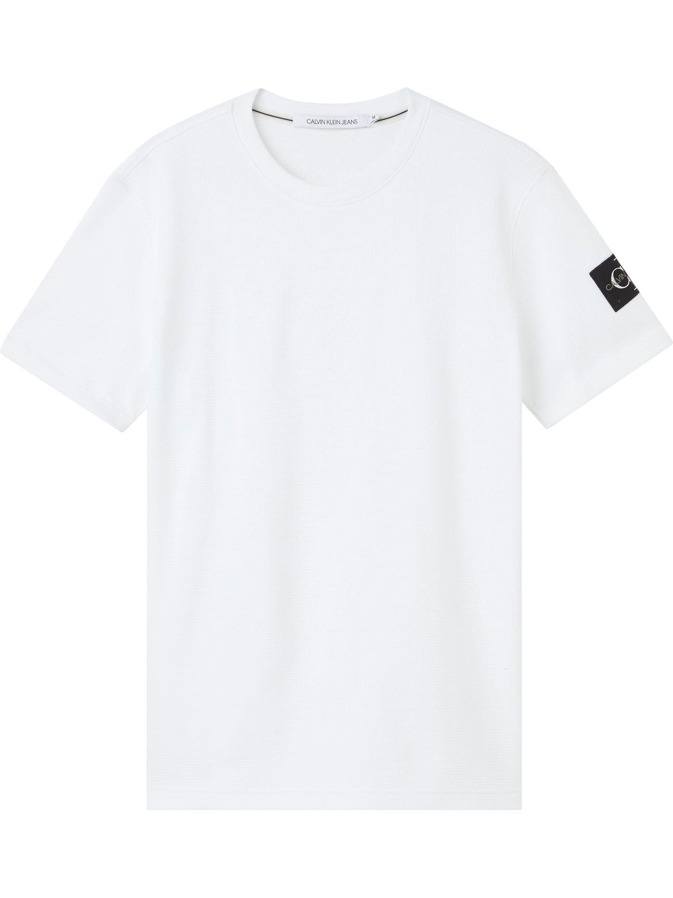 Polera Monogram Badge Blanco SP22 Calvin Klein-0